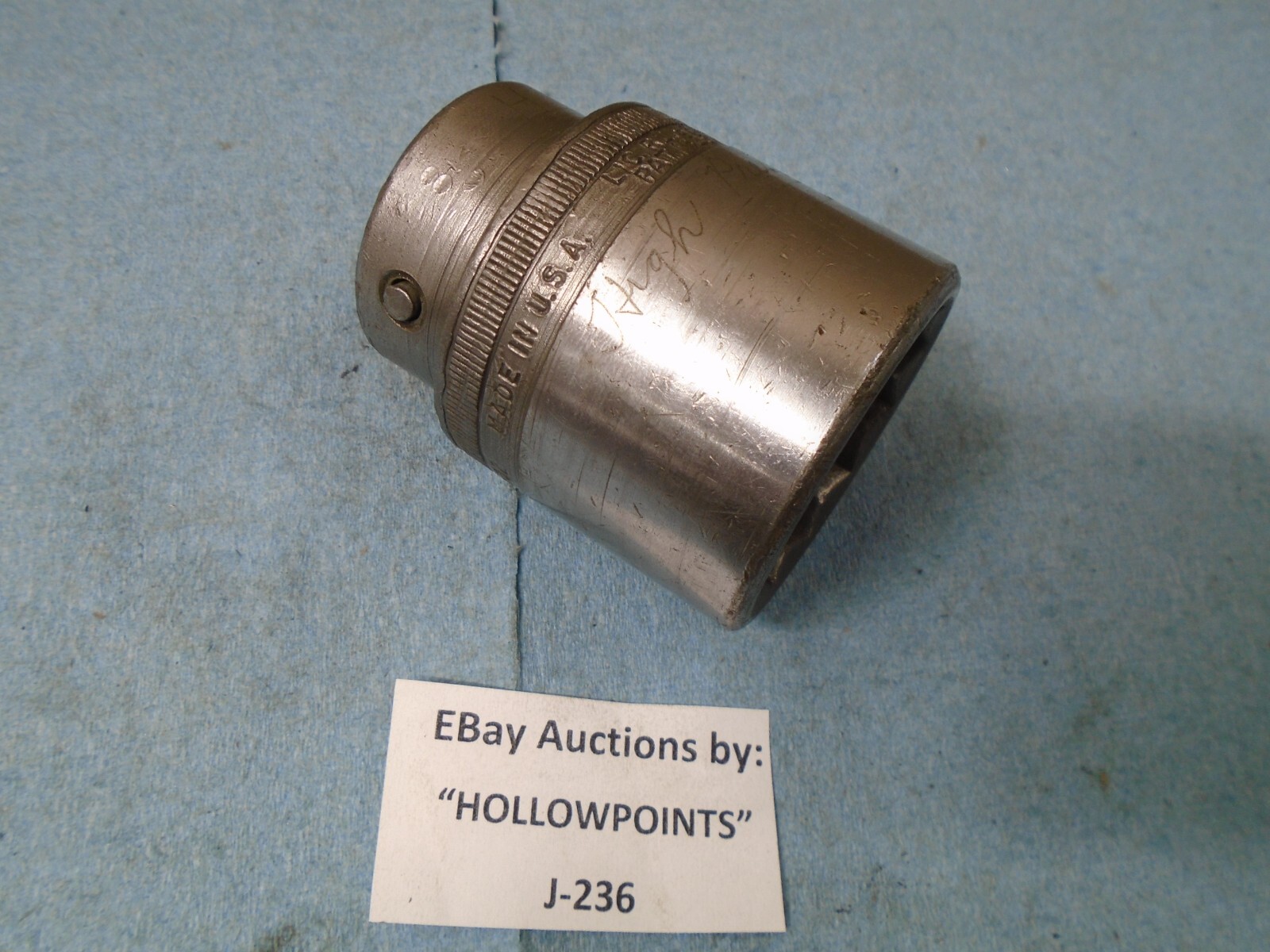 Snap-On LDH502 Loxocket Socket 3/4″ Drive Size 1-9/16″ 12 Pt. 1951 Dated J236