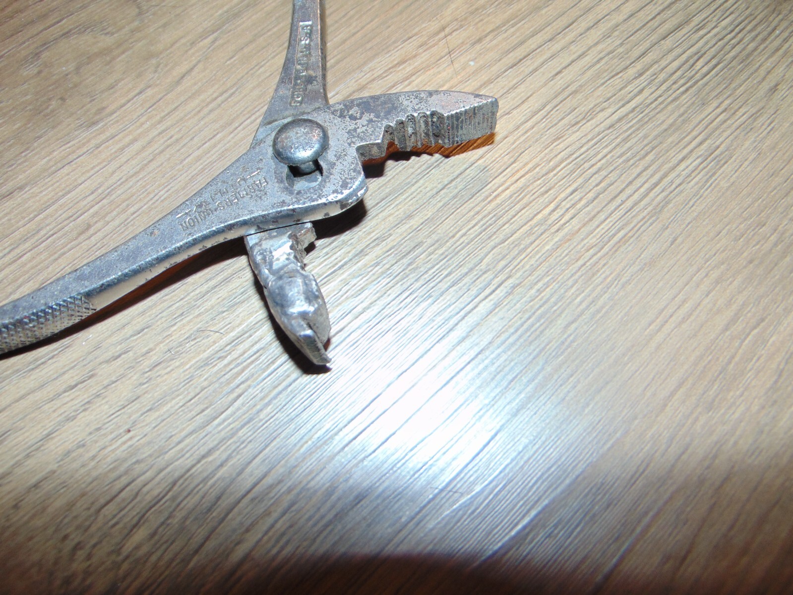 Vintage Diamond Calk & Horseshoe 6″ Unbranded Slip Joint Pliers W Bonus USA Tool