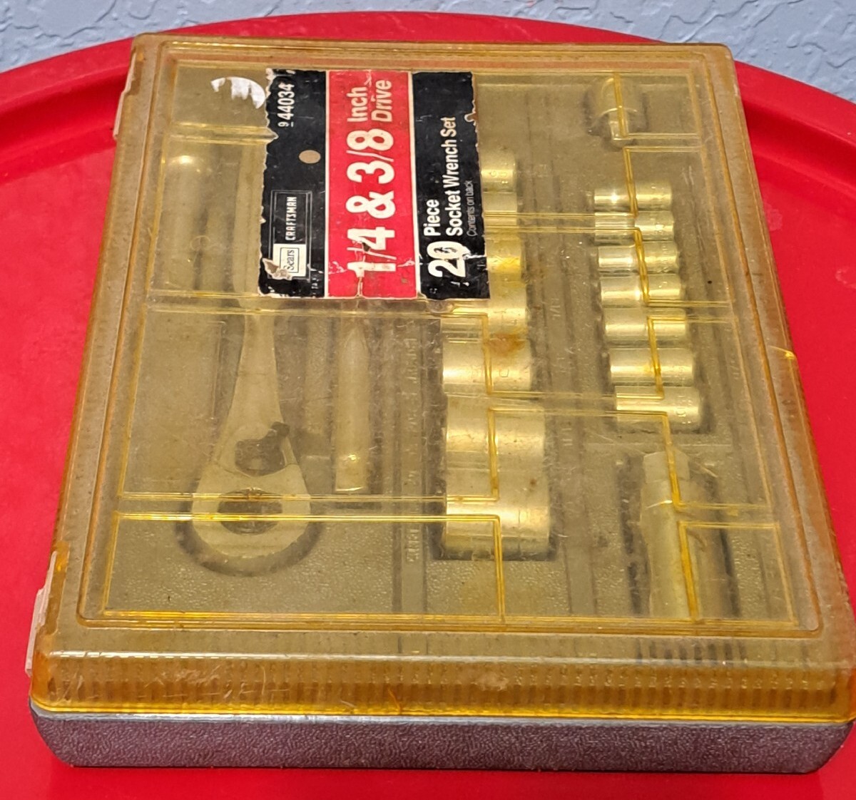 CRAFTSMAN -V- METRIC 3/8″ 1/4″ Dr Socket Wrench Set 9 44032 (20peace)USA