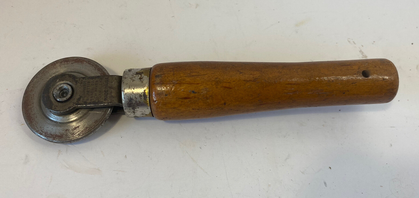 Leather Marking Tool, Early “The Hoggson & Pettis Mfg. Co.” Ball Bearing Roller