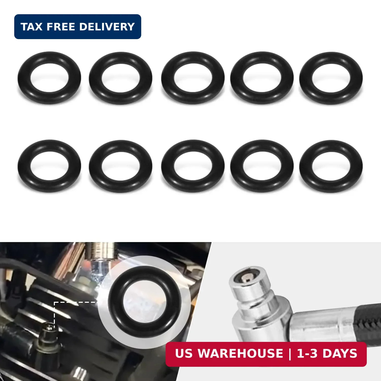 10PCS Replacement Fuel Line Male End O-Ring for Fuel Injected Harley Davidsons 2