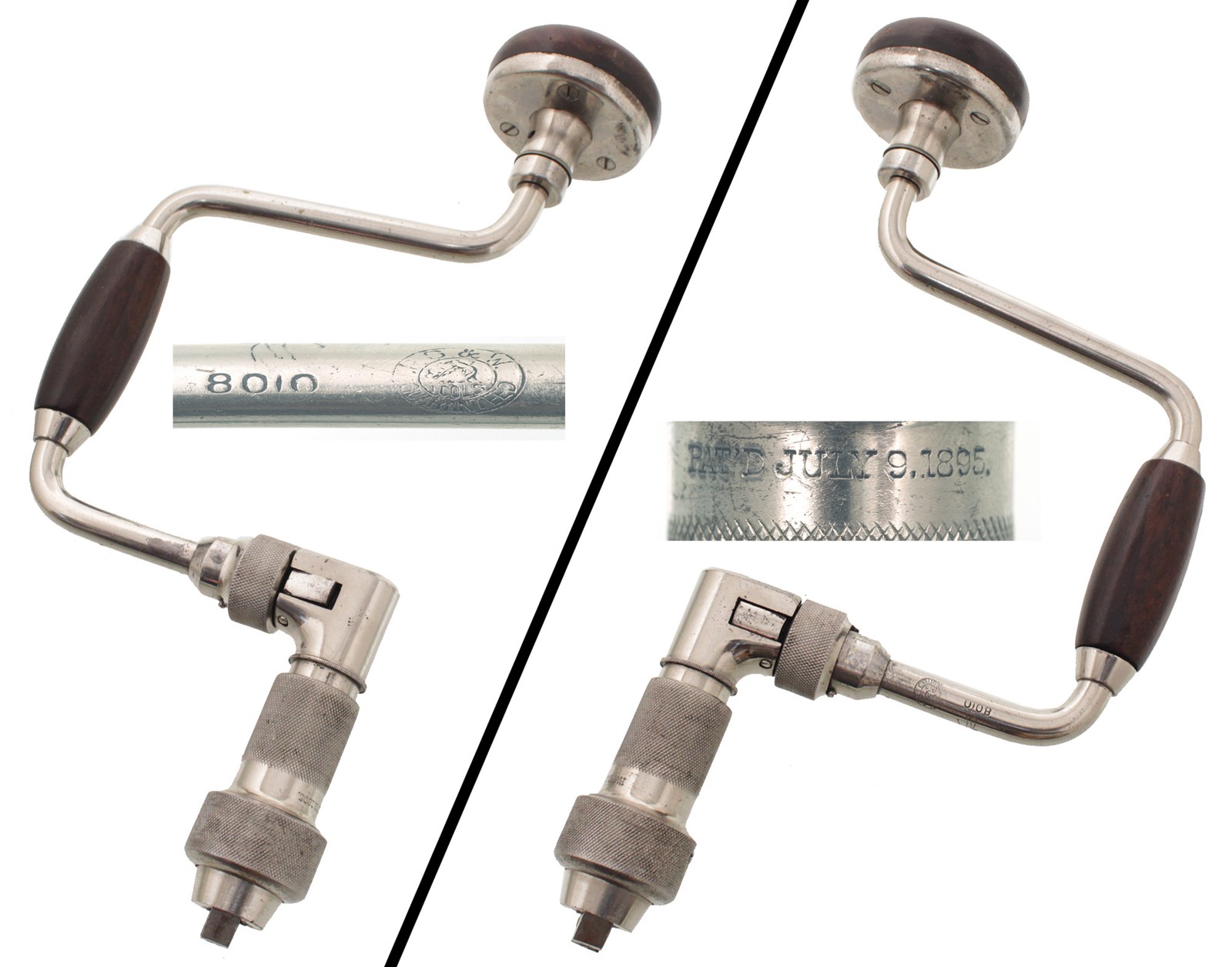 Founder’s Grade Peck, Stow & Wilcox “Samson” 10″ Sweep Bit Brace – mjdtoolparts