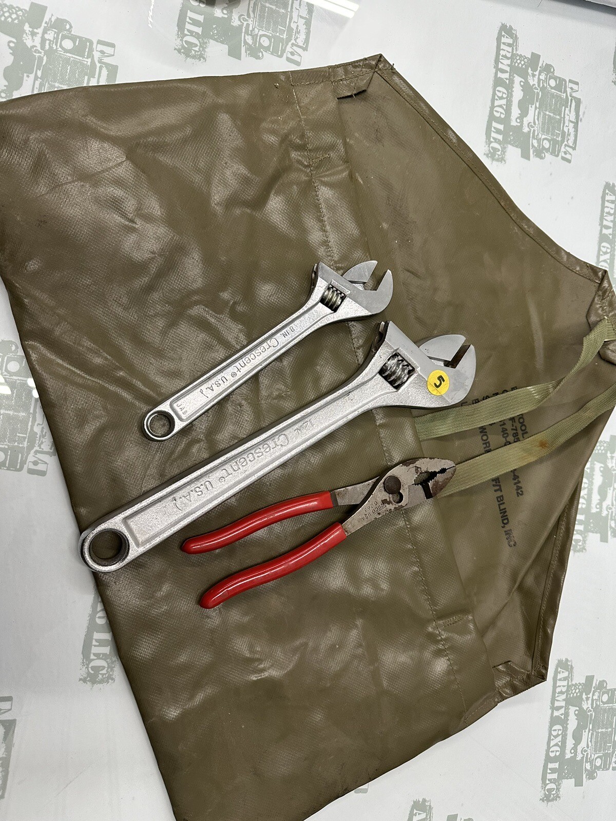 Crescent 12” & 8” Adjustable Wrench’s Wilde Plier USA Army Toolbag eBay 76 M35a2