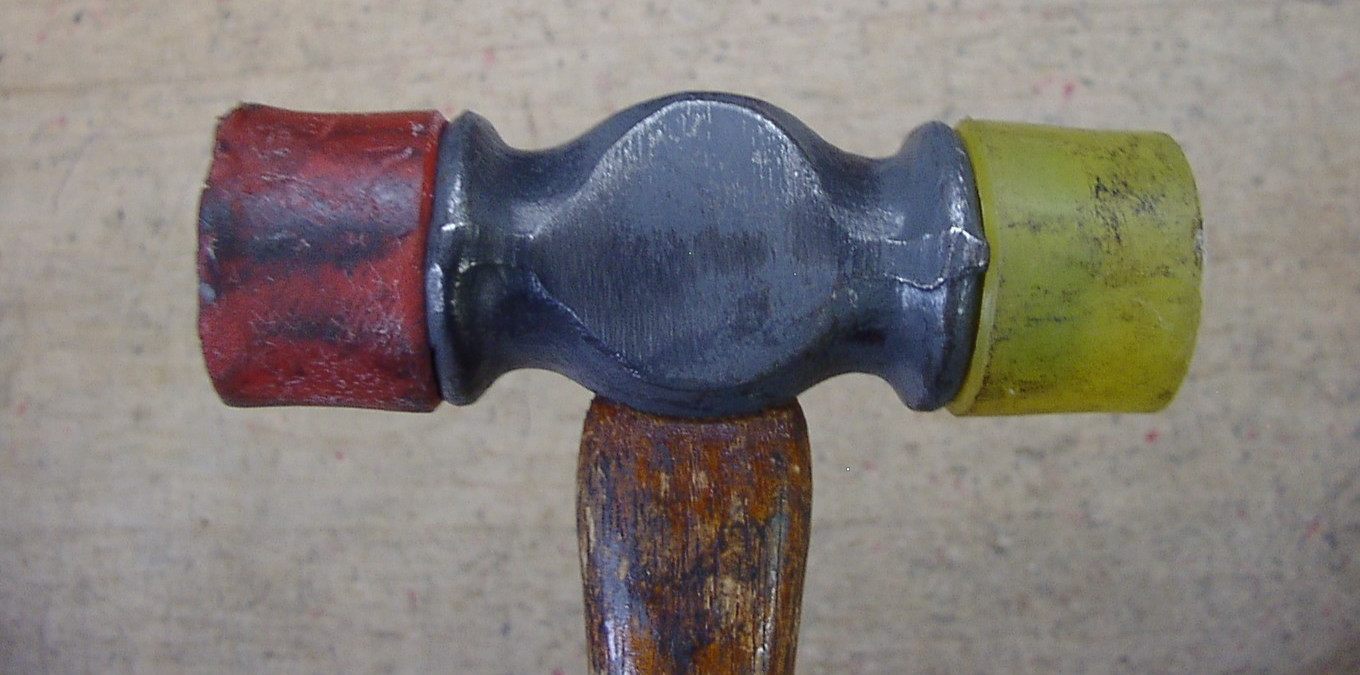 Vntg Craftsman Z8282 Soft Blow Hammer,4-7/16″ Head,With Red & Yellow Faces,VGC!