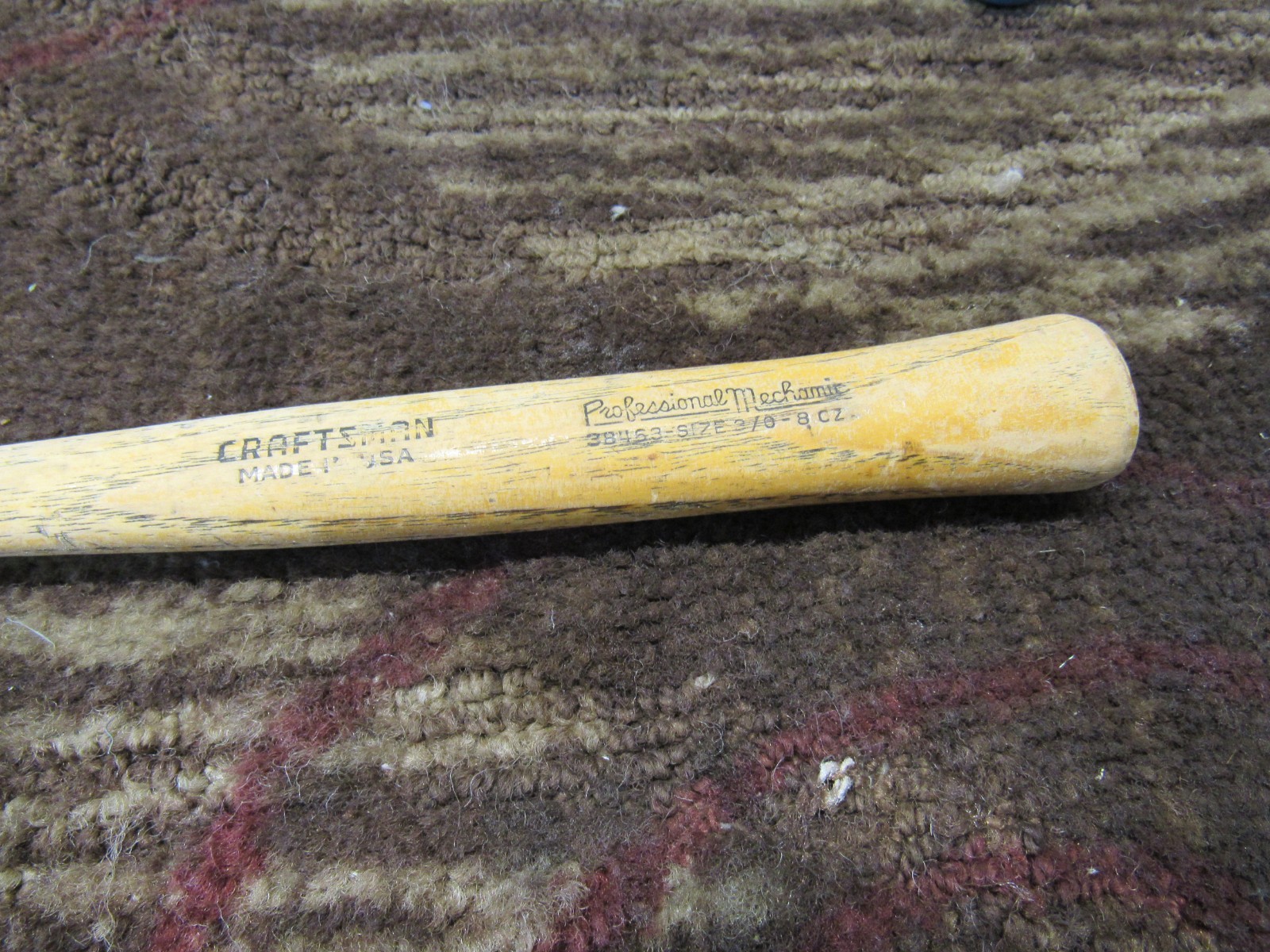 Vtg Craftsman 38463-8oz M Professional Mechanic’s ball peen hammer, exc. cond.