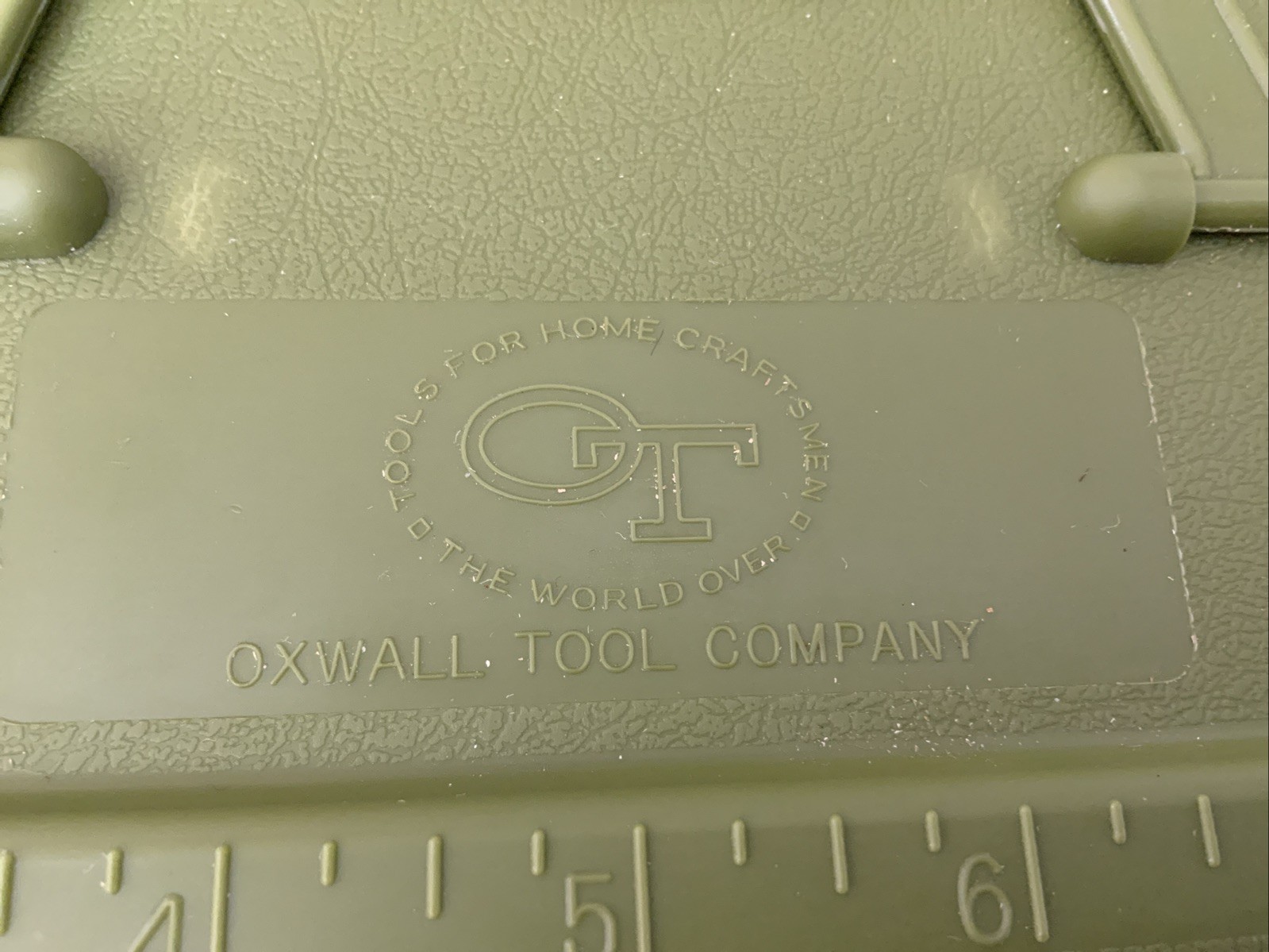 Vintage 1972 Oxwall Tool & Tackle Box W/Cantilever Tray #1482 NOS Avocado Green