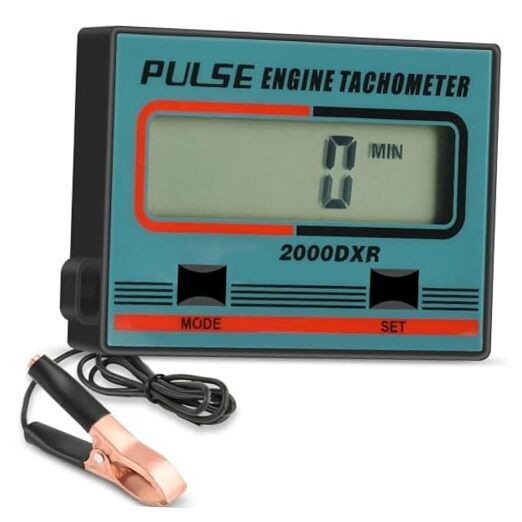 HFWHOK Digital RPM Meter Induction Pulse Tachometer Hour Meter for Small