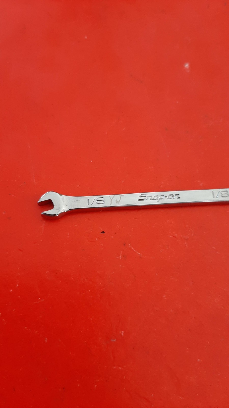 Snap-on Tools DS88A 1/8″ X 1/8″ Open End Offset Ignition Wrench ENGRAVED 204