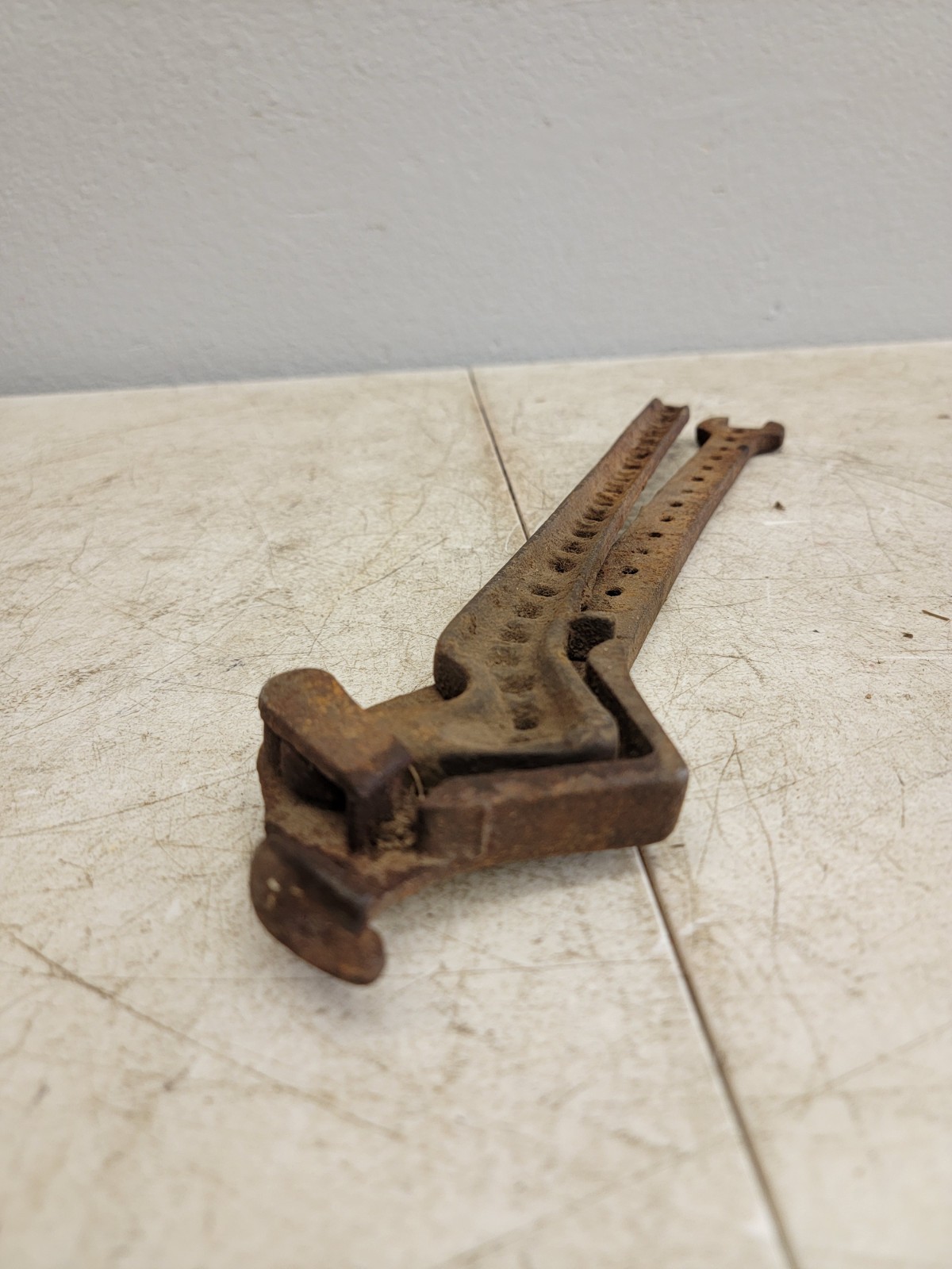 Vintage Church Bros Adrian MI Michigan Mutli Tool Wrench Barb Fence Stretcher