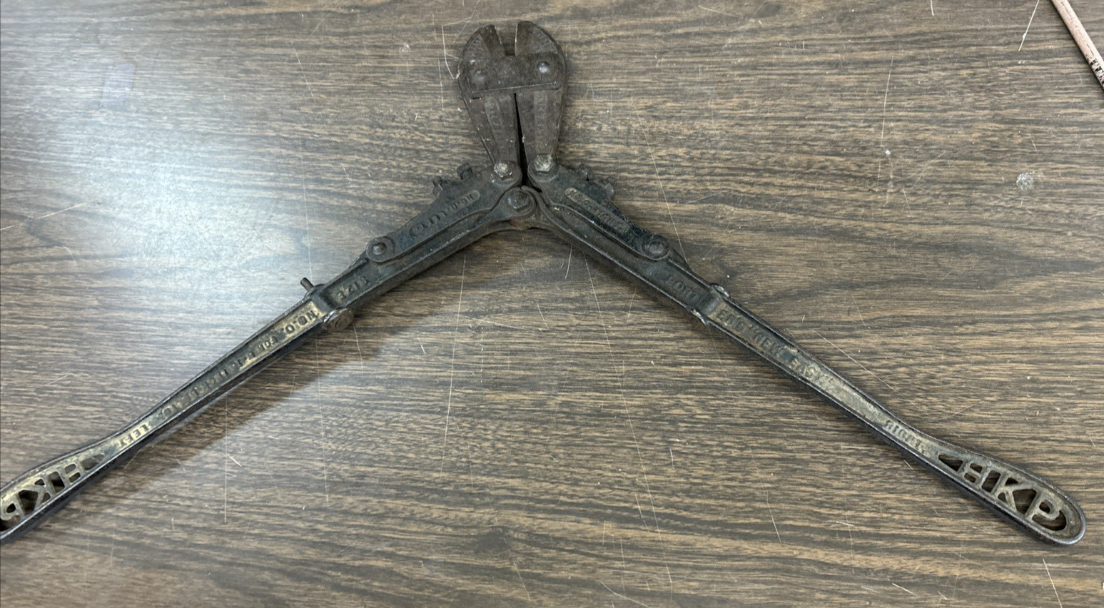 Antique 18″ HKP Porter’s New Easy No. 0 5/16″ Bolt Cutter Patent Date 10/18/1892