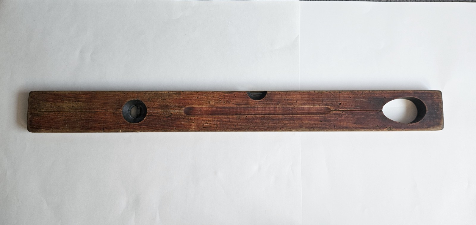 Vintage STANLEY #35 Wood Level with Brass Plates 36″ Made in USA
