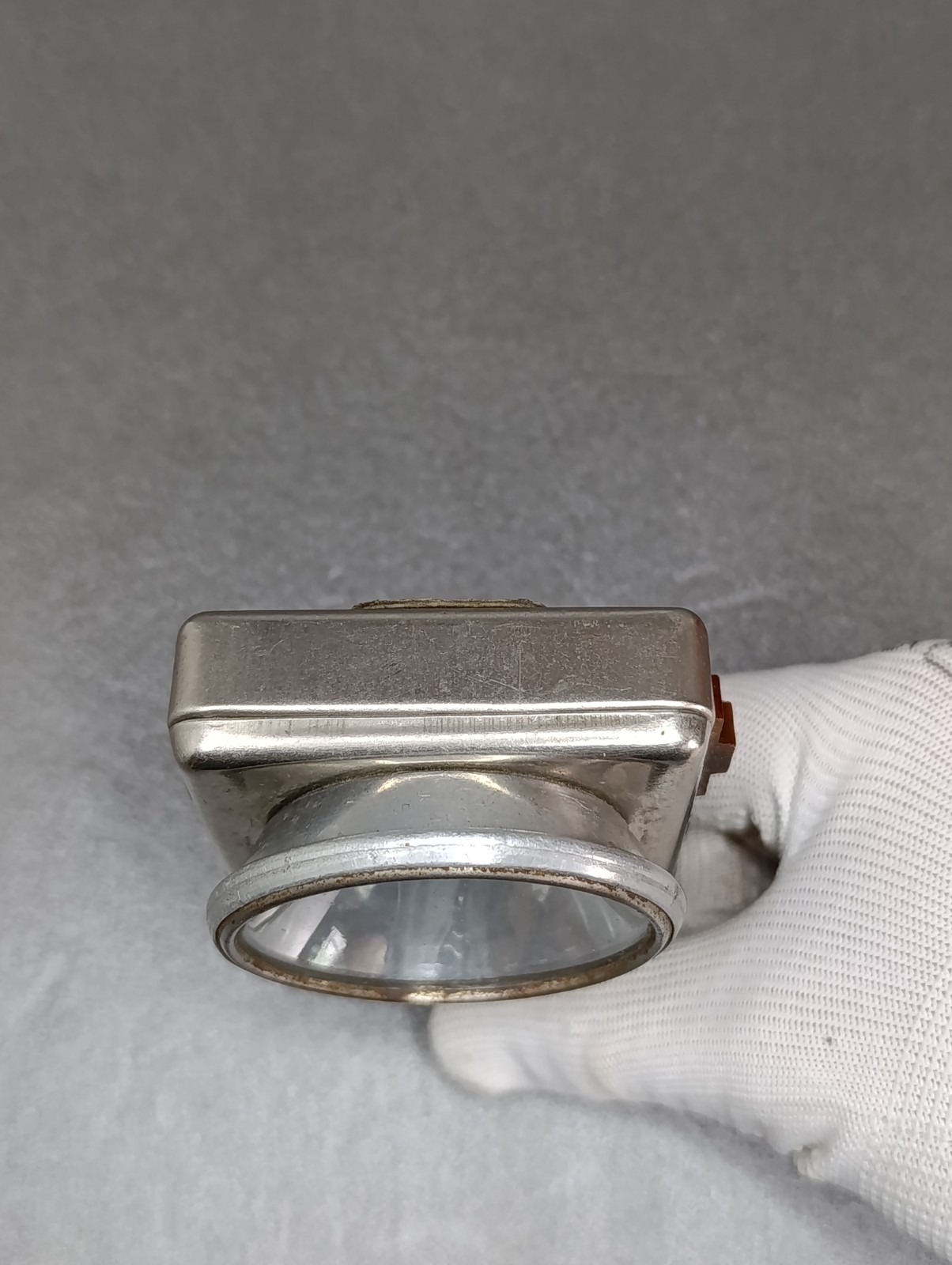 USSR Vintage Soviet Railway Military Flashlight Pocket metal 60s.
