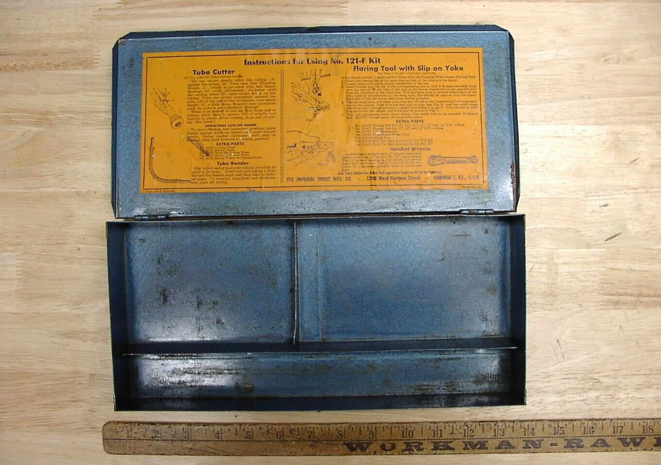 Vntg Imperial Eastman 121-F Tubing Tool Kit,Benders,Cutter,Flaring Tools, & Box