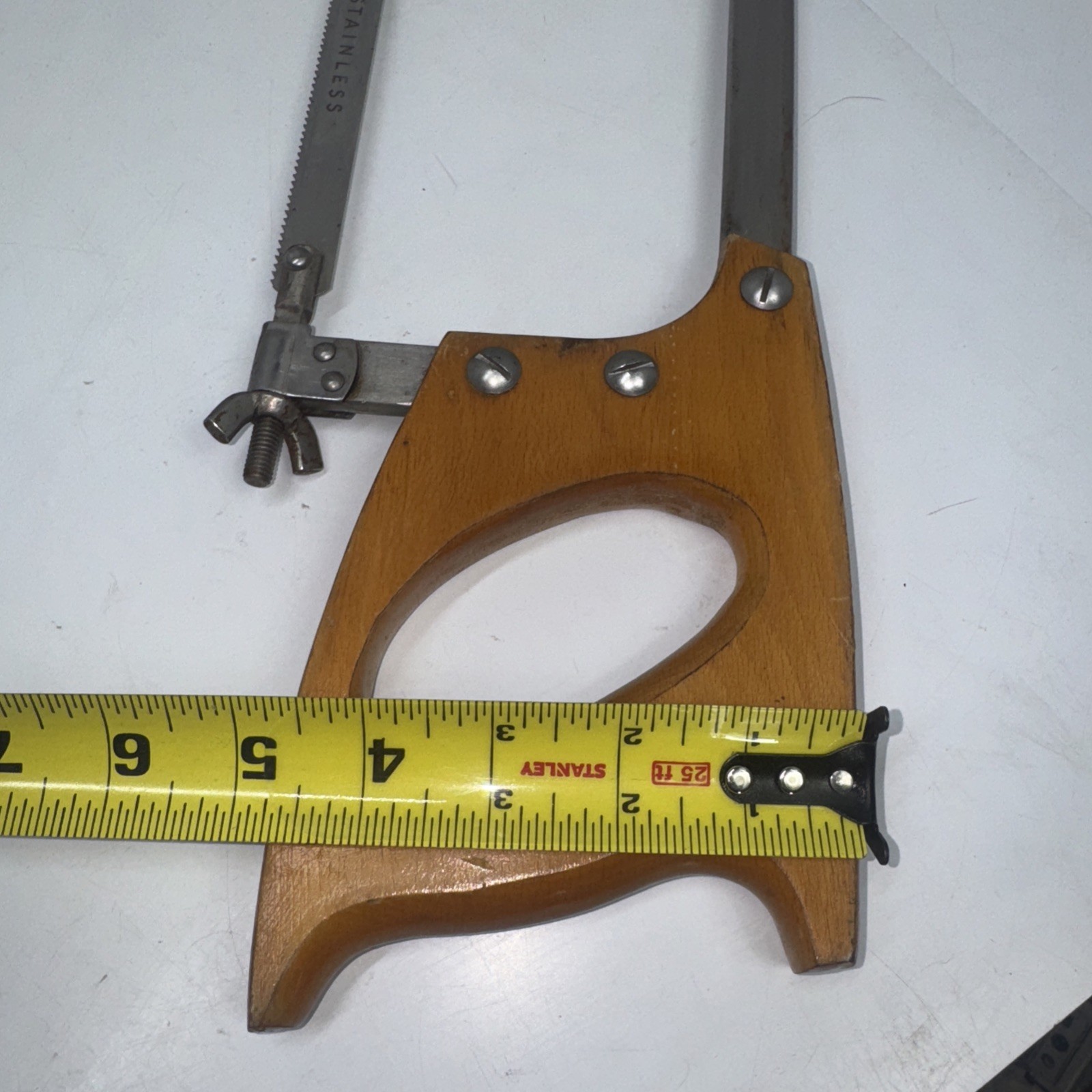 Vintage 20″ Craftsman Stainless Steel Butcher Hand Saw Bone/Hack W/ Wood Handle