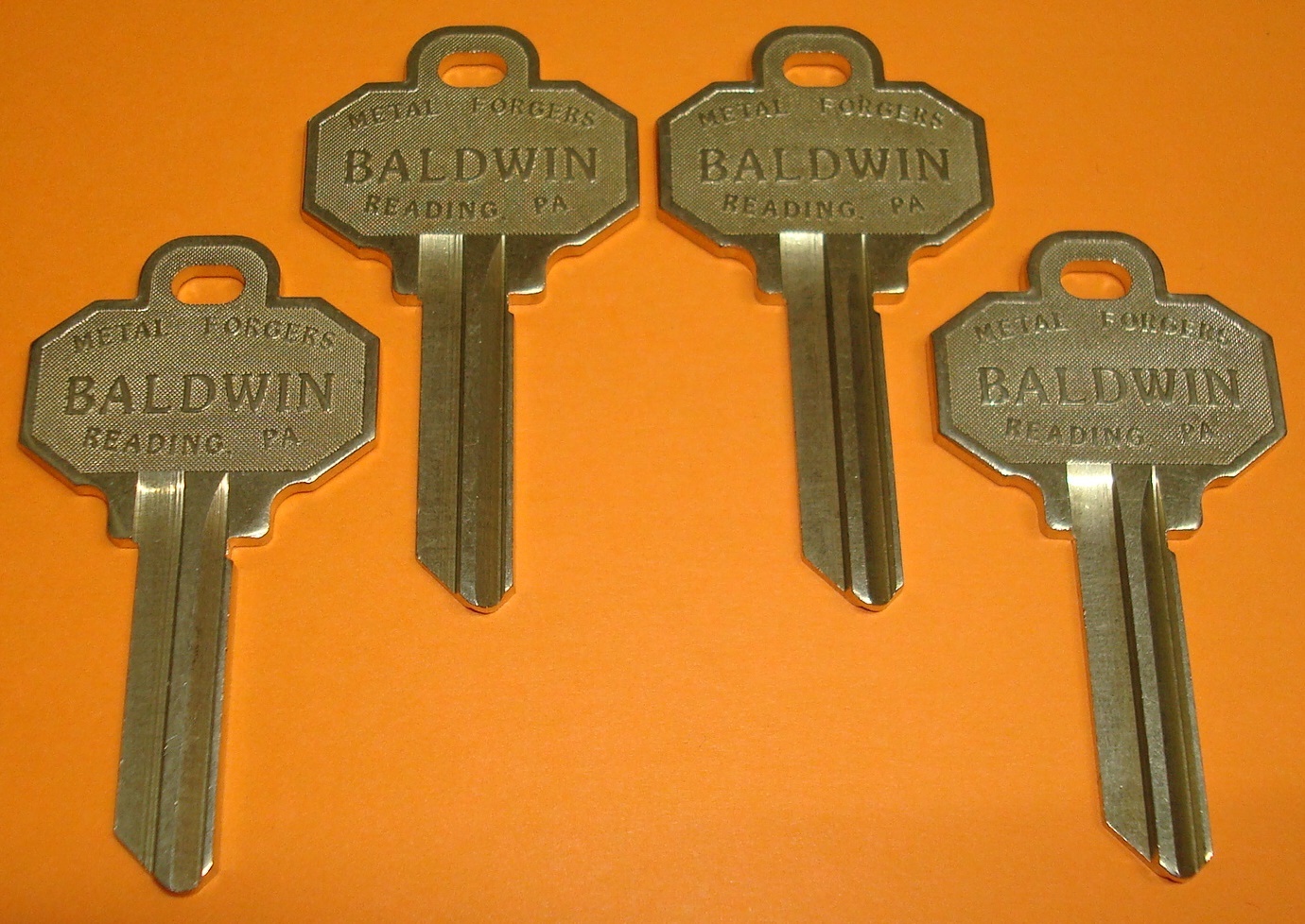 🔑 4 Brand New UNCUT BALDWIN 6 PIN KEY BLANKS Model BAL8336152 (4 Keys Total)