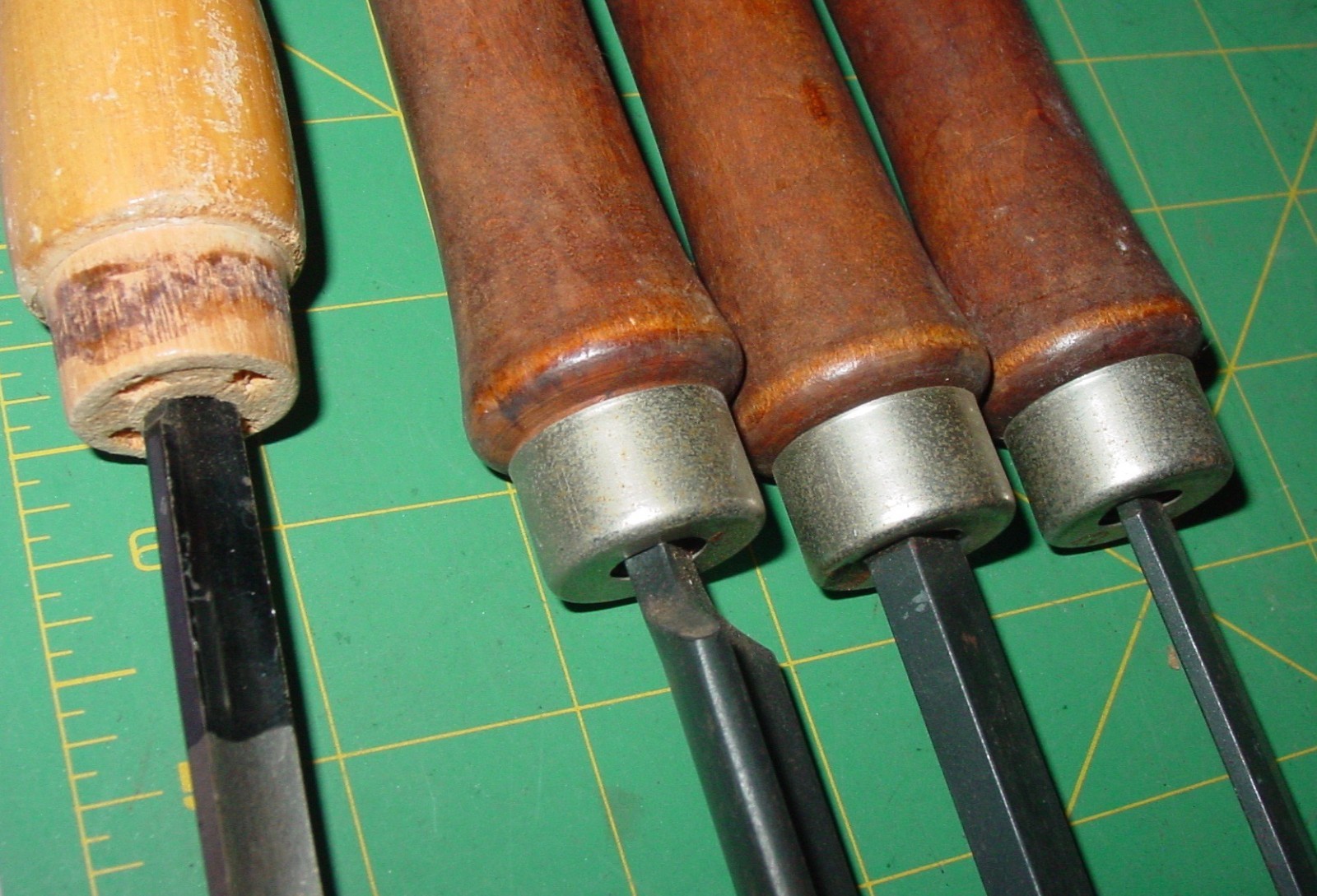 3 Craftsman High Speed Steel Wood Turning Lathe Chisels 928523, 25, 26 & Other