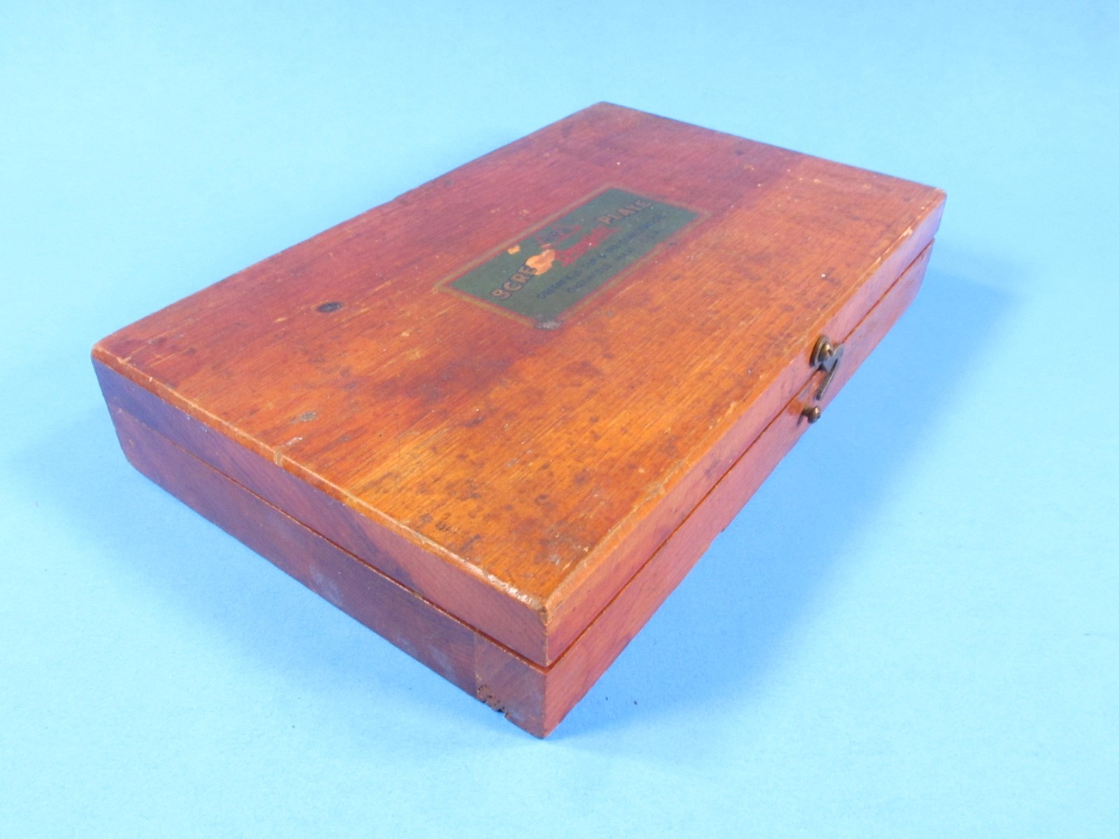 complete GTD OK Jr No B-7 Greenfield Tap & Die set in original fitted wood box