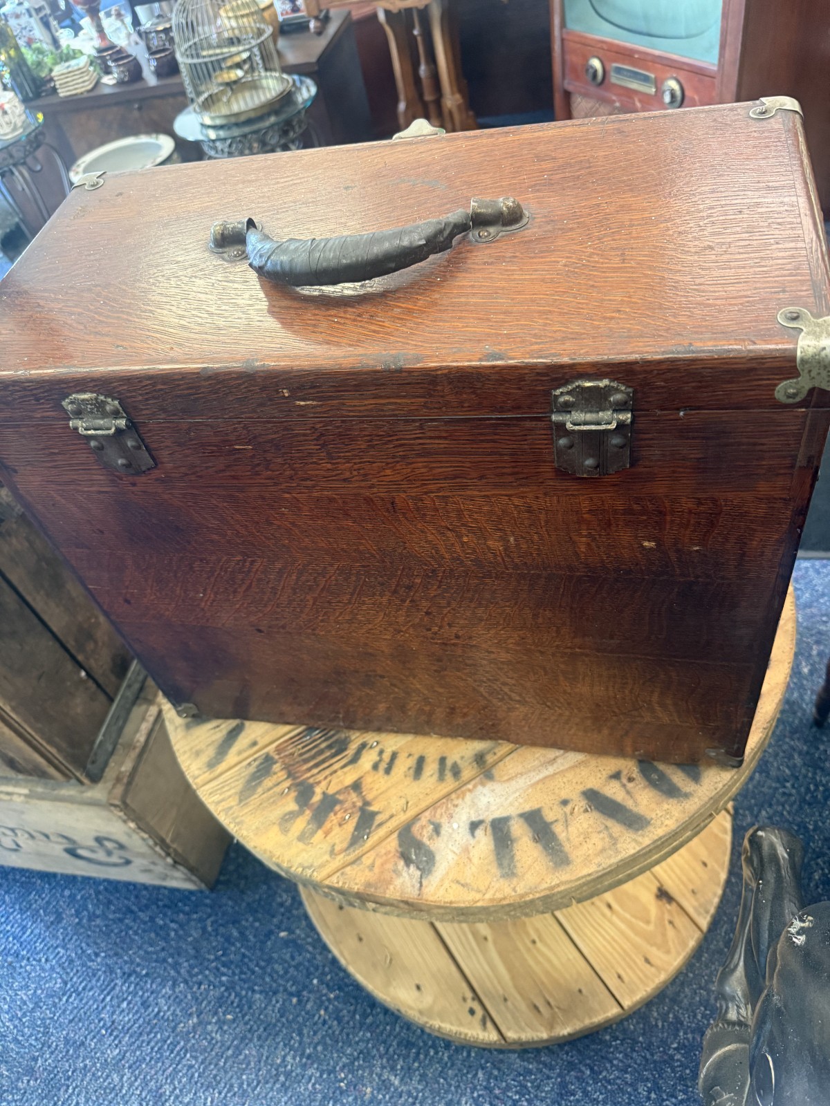 Vintage H. Gerstner & Son 11 Drawers Oak Wood Machinist Tool Chest Box