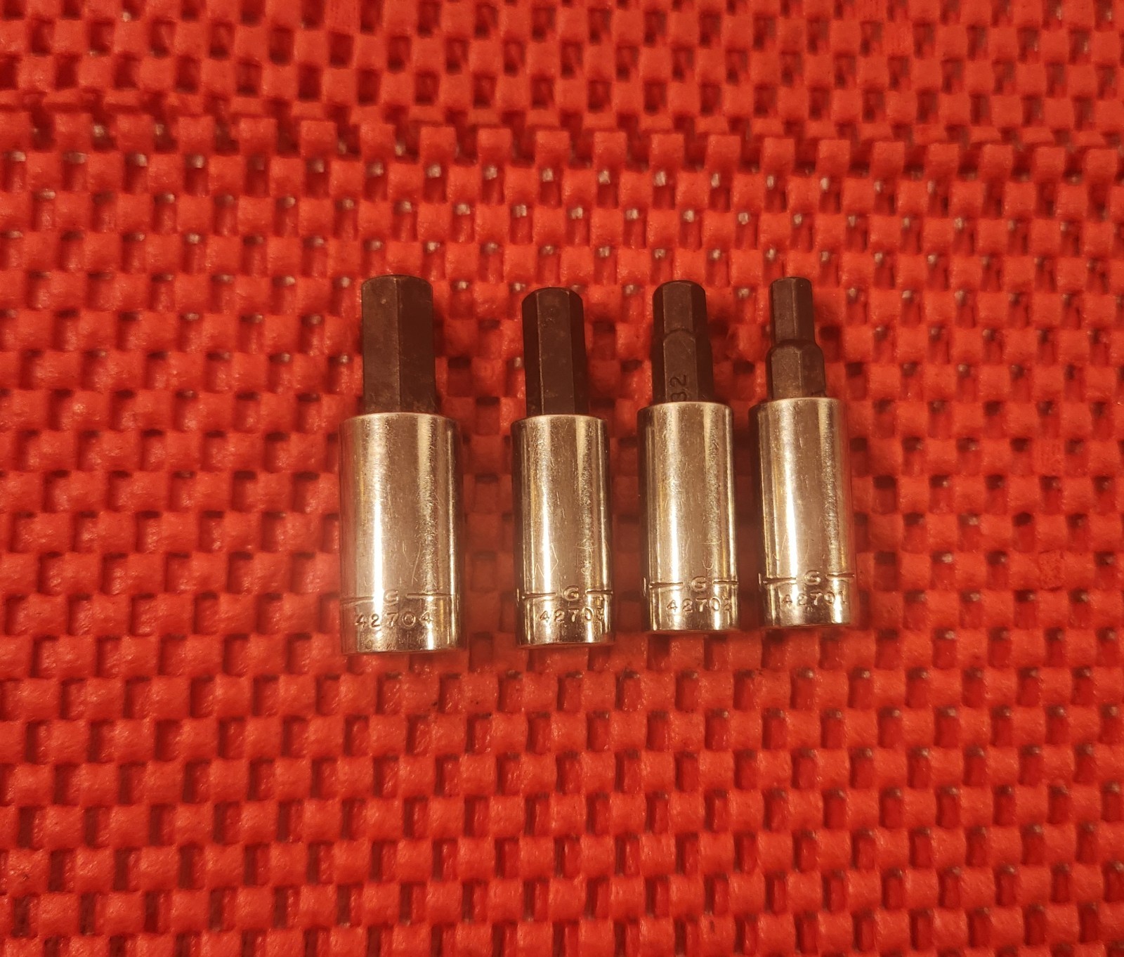 4 CRAFTSMAN 1/4″ DRIVE HEX BIT SOCKETS, 3/16″ – 5/16″, MADE IN THE U.S.A.
