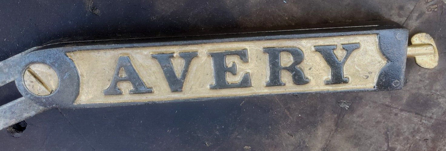 Vintage W.G. Avery 12” T Bevel Square RARE ! Embosed Raised Letters