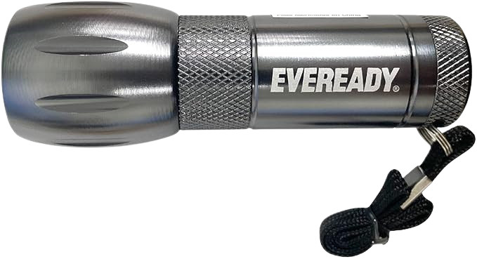 Eveready Compact 3-LED Metal Flashlight (Batteries Included)
