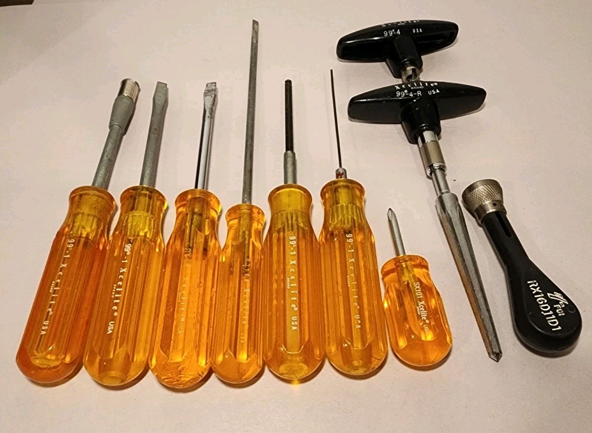 Vintage Xcelite 99 Series Screwdriver Lot W/ RX16D11D1 Removal Tool