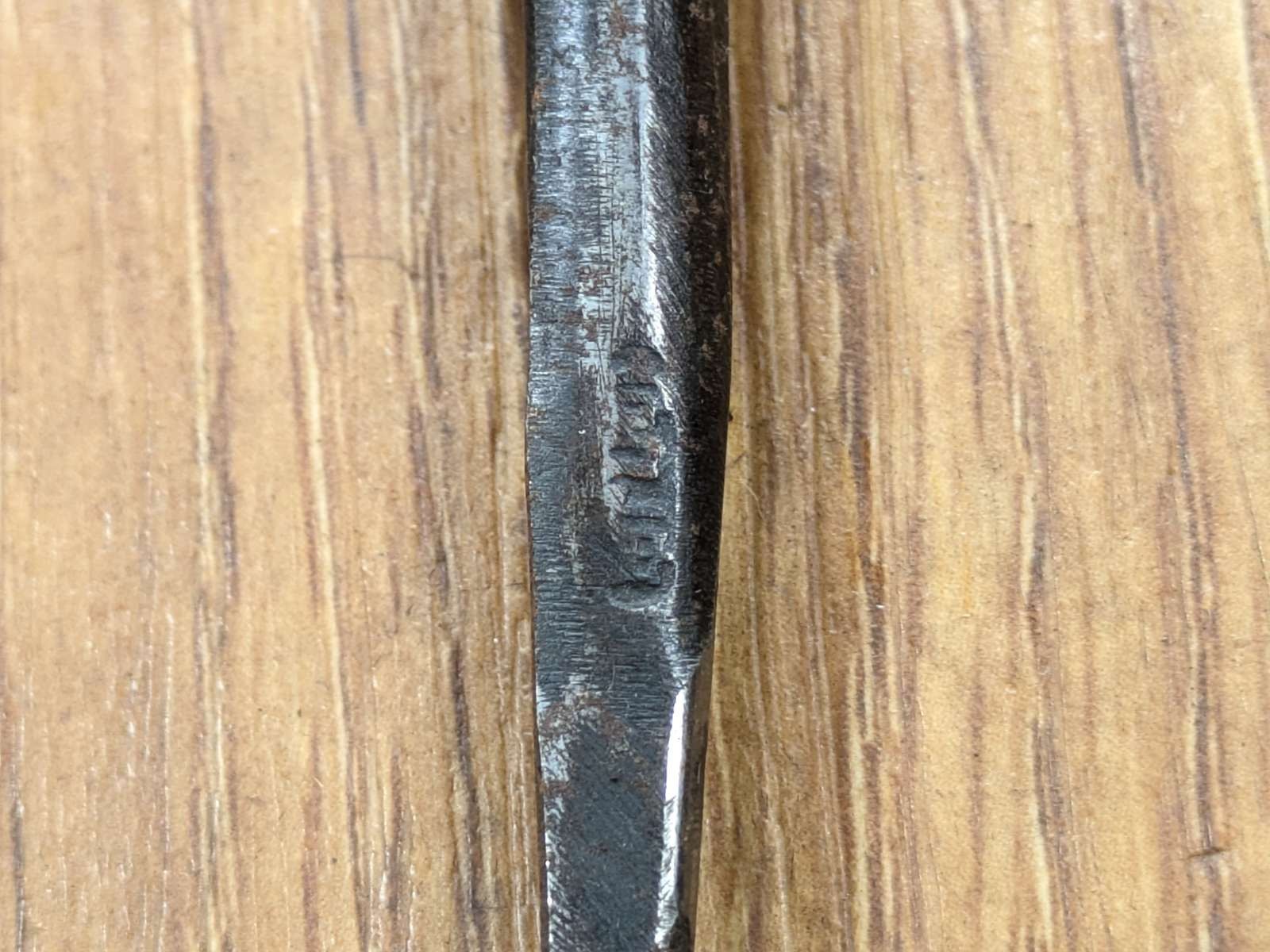 Japanese vintage chisel tsuki Nomi Japan Signed Vintage 4.5.3.1.1.4mm NN661