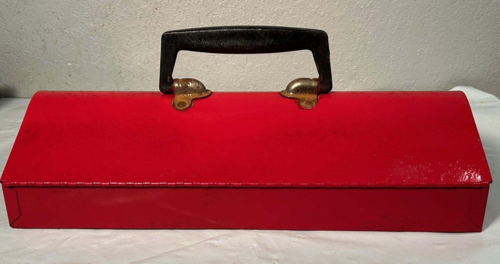 Vintage LOS ANGELES CA Lumidor #14 Specialty Low Boy Tool Box 15 x 7.5 x3