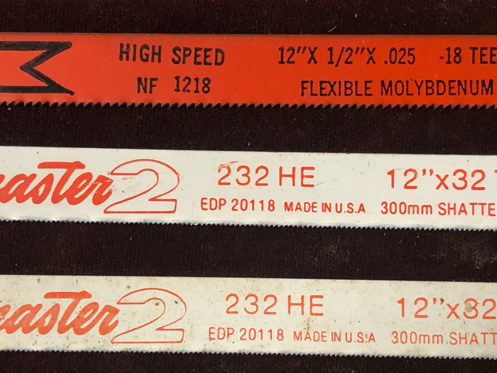 MACHINIST LATHE TOOLS MILL Unused Sharp Hacksaw Blades Lenox Nicholson DrZz