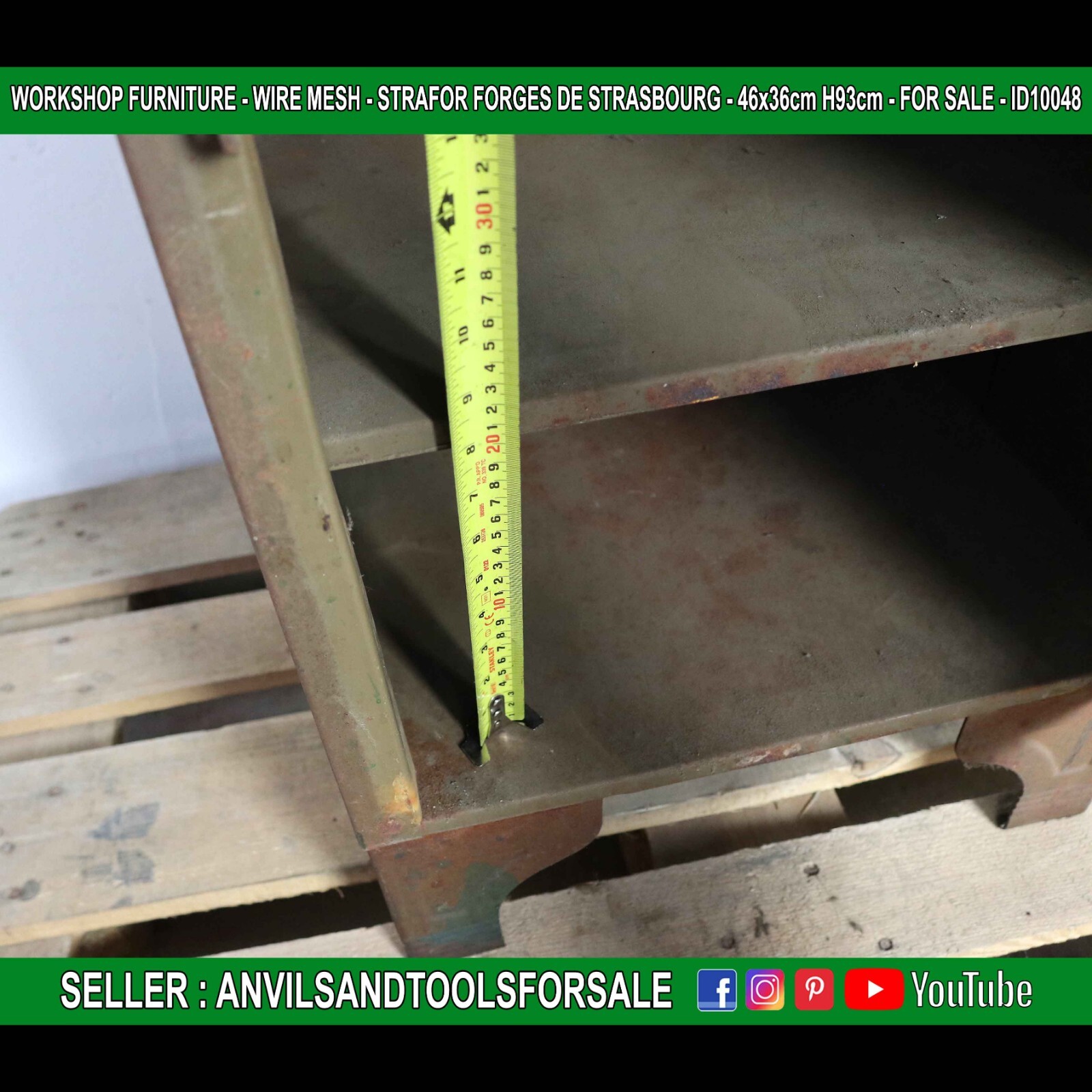 WORKSHOP FURNITURE – WIRE MESH – STRAFOR FORGES DE STRASBOURG – ID10048