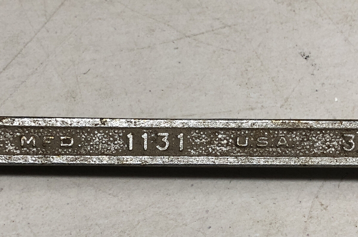 Vintage PLVMB Plomb Plumb Pebbled Wrench No. 1131 USA MFD 5/8″ – 3/4″ 9″ Length