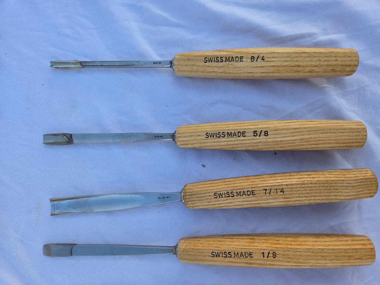 PFEIL “Swiss Made” Set OF 13, W/ tool Roll woodcarving tools RO 12