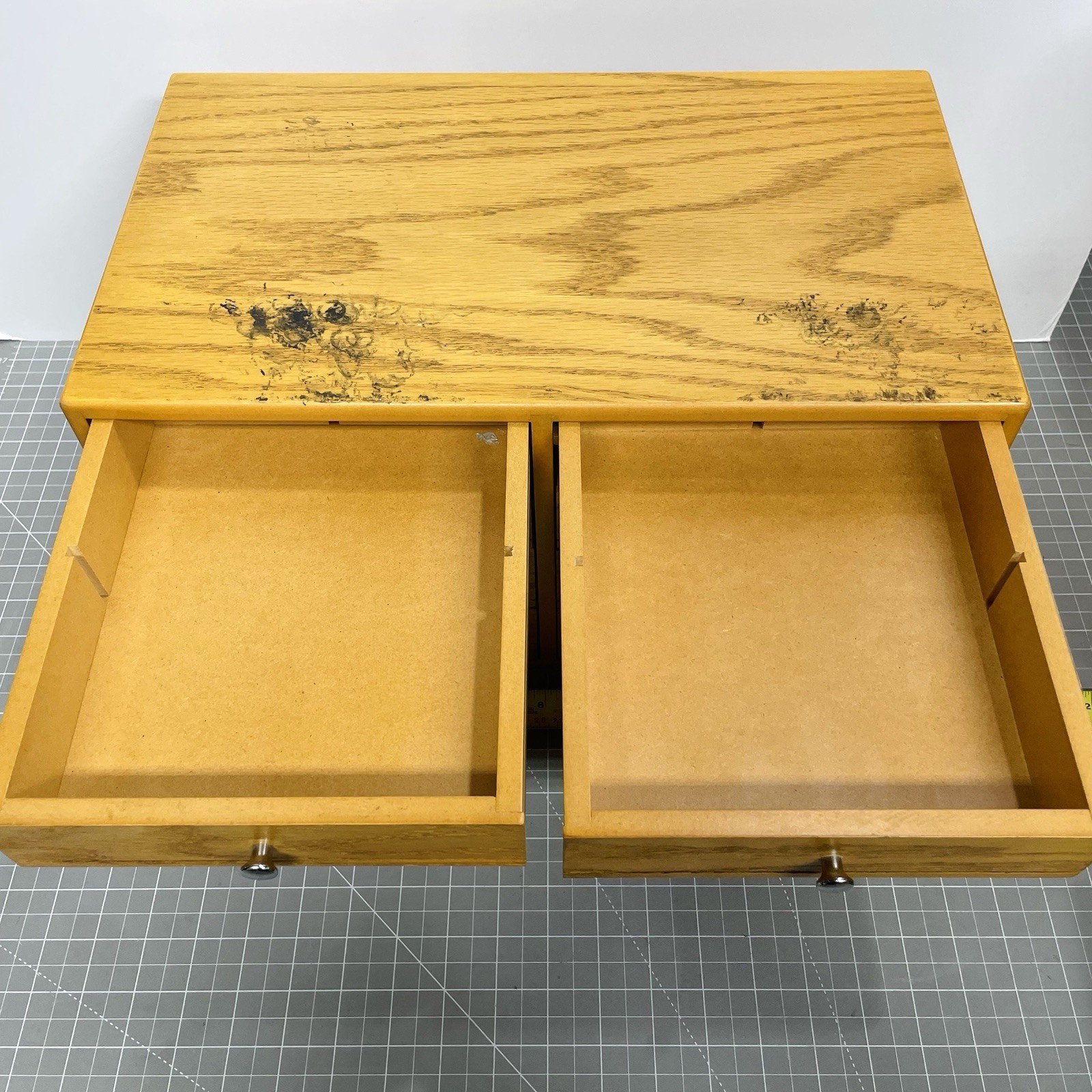 Wood 8-Drawer Flat Storage Cabinet Coin Stamp Slide Collector Organizer