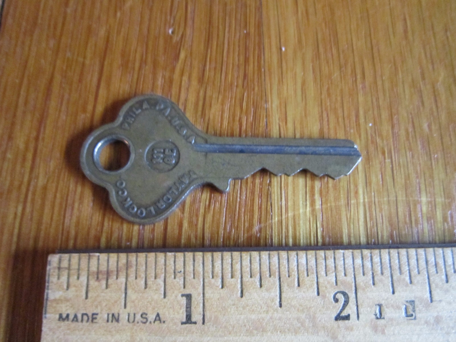 Vintage Key Taylor Lock Phila. P.A. 111GE Old Collectible FREE SHIP