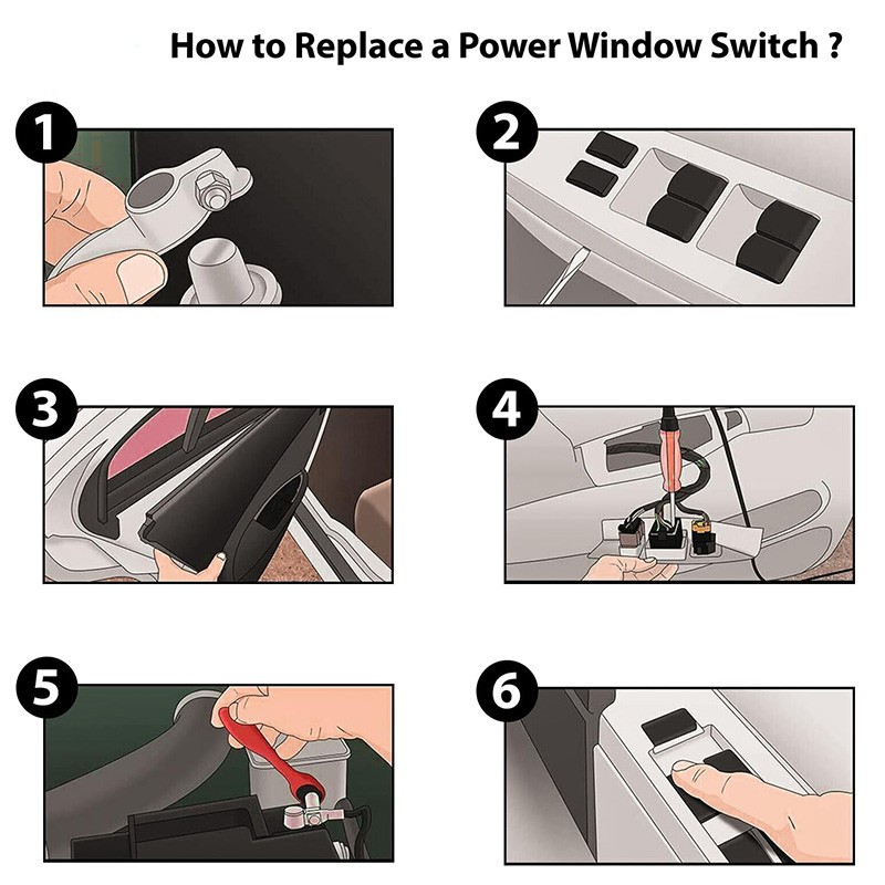 New Front Left Power Window Switch for Dodge Grand Caravan Chrysler Town&Country