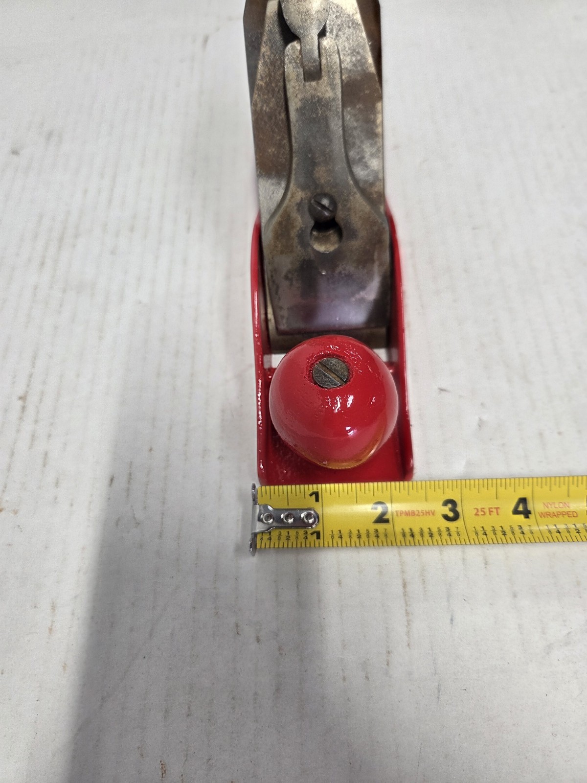 Vintage Wood Hand Plane Long Brand Unknown USA Made smooth bottom