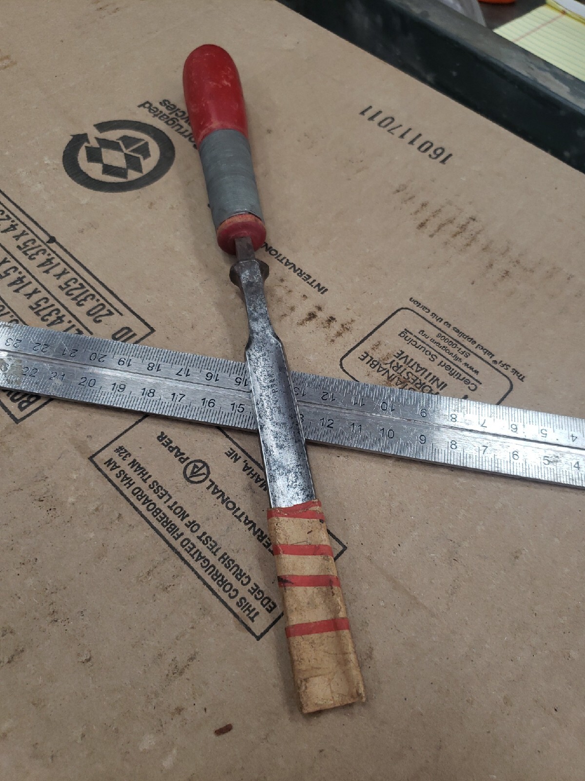 Vintage P S & W Pexto 1/2” Wood Carving Chisel Gouge Needs Sharpened