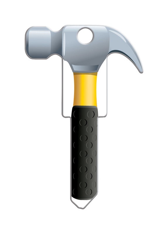 Lucky Line B122K Brass Enamel-Coated Kwikset Hammer Shape Blank Key (Pack of 5)