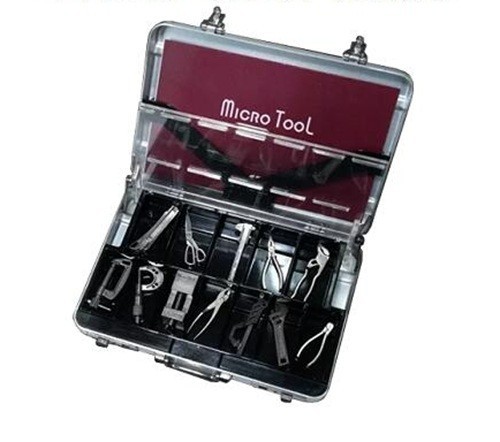 12 Types Micro Tool Set Miniature Collectibles Attaché Case Dad Gift Japan