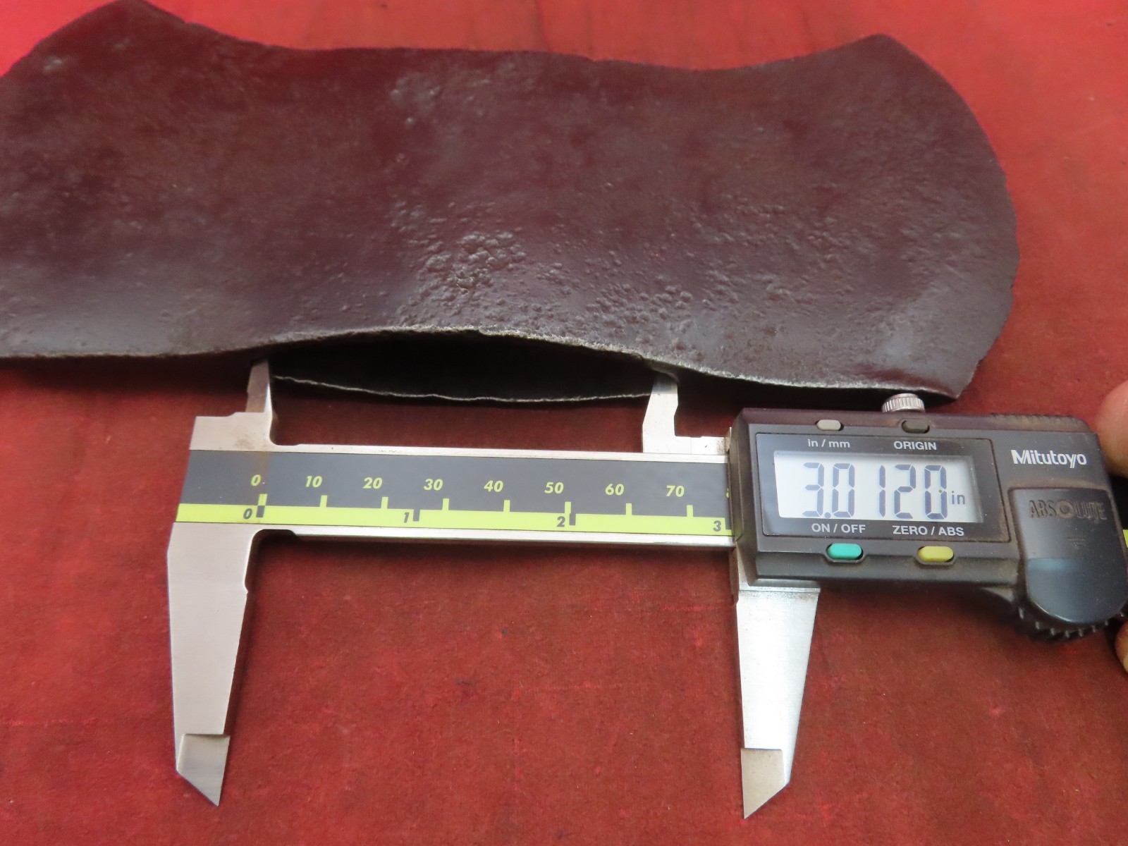 VTG BLUEGRASS DOUBLE BIT 3 lb 1 oz AXE HEAD LOGGING TOOL LUMBERJACK TOOL PITTED