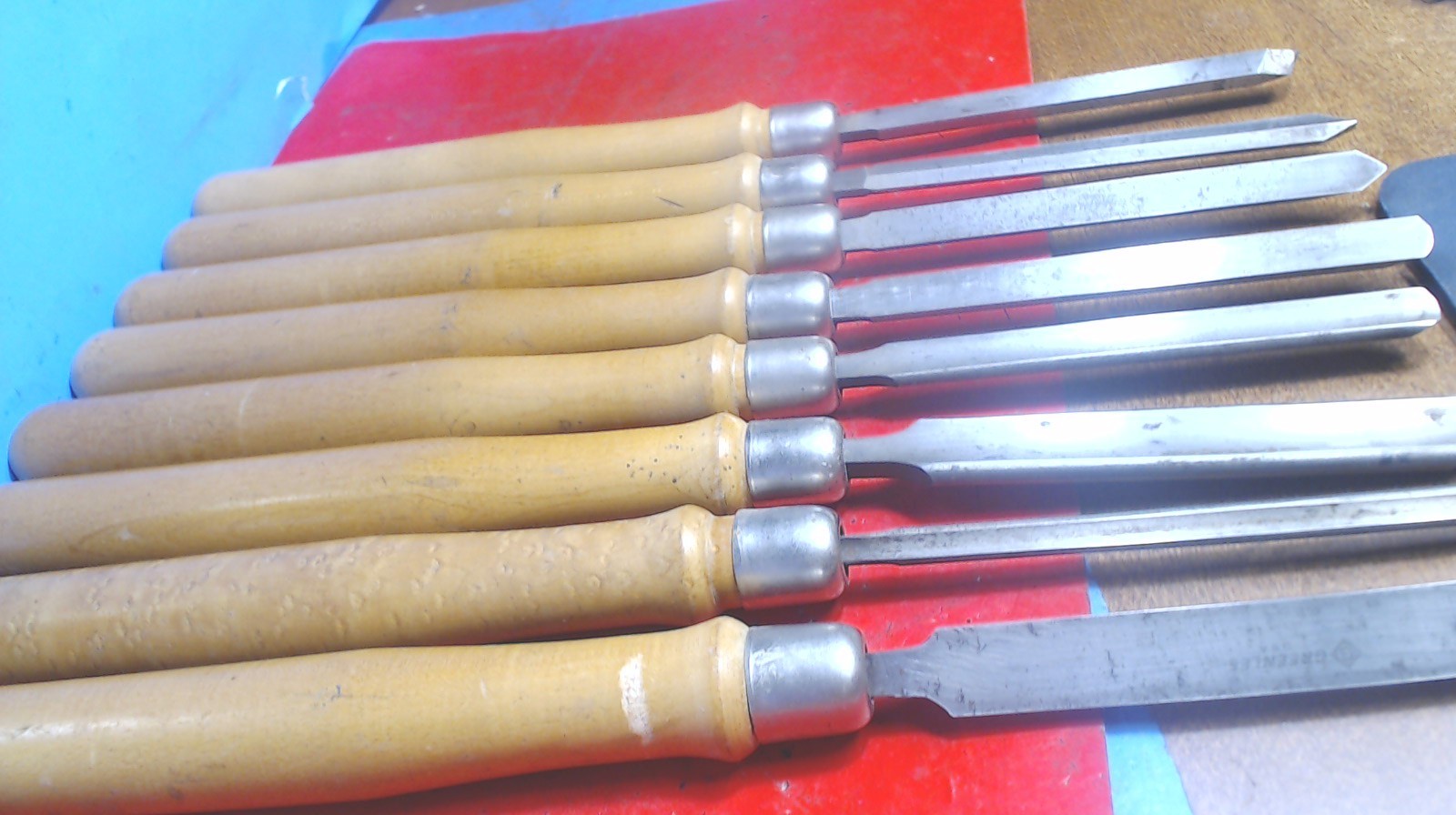 Wood Lathe –8–GREENLEE U.S.A.-Turning- Chisels-Gouges-Little use-