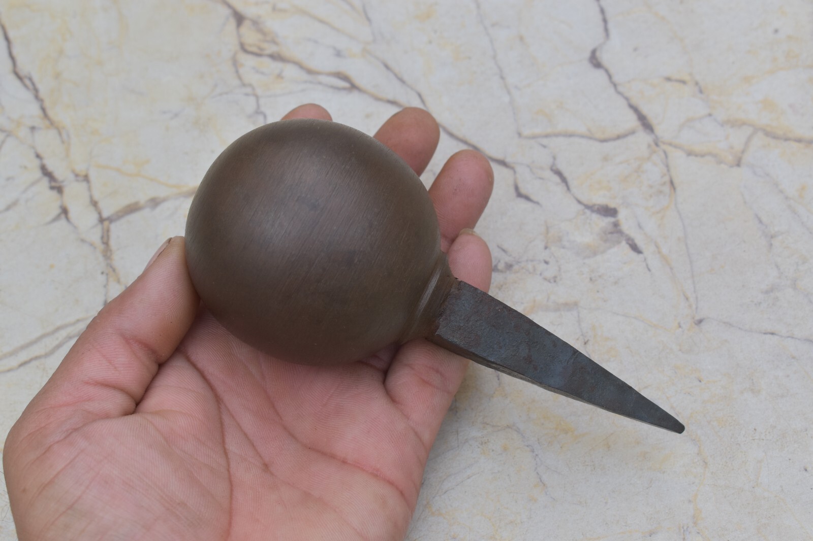Vintage iron Ball Anvil Blacksmith Hardy Tool Stake mashroom Head anvil tool