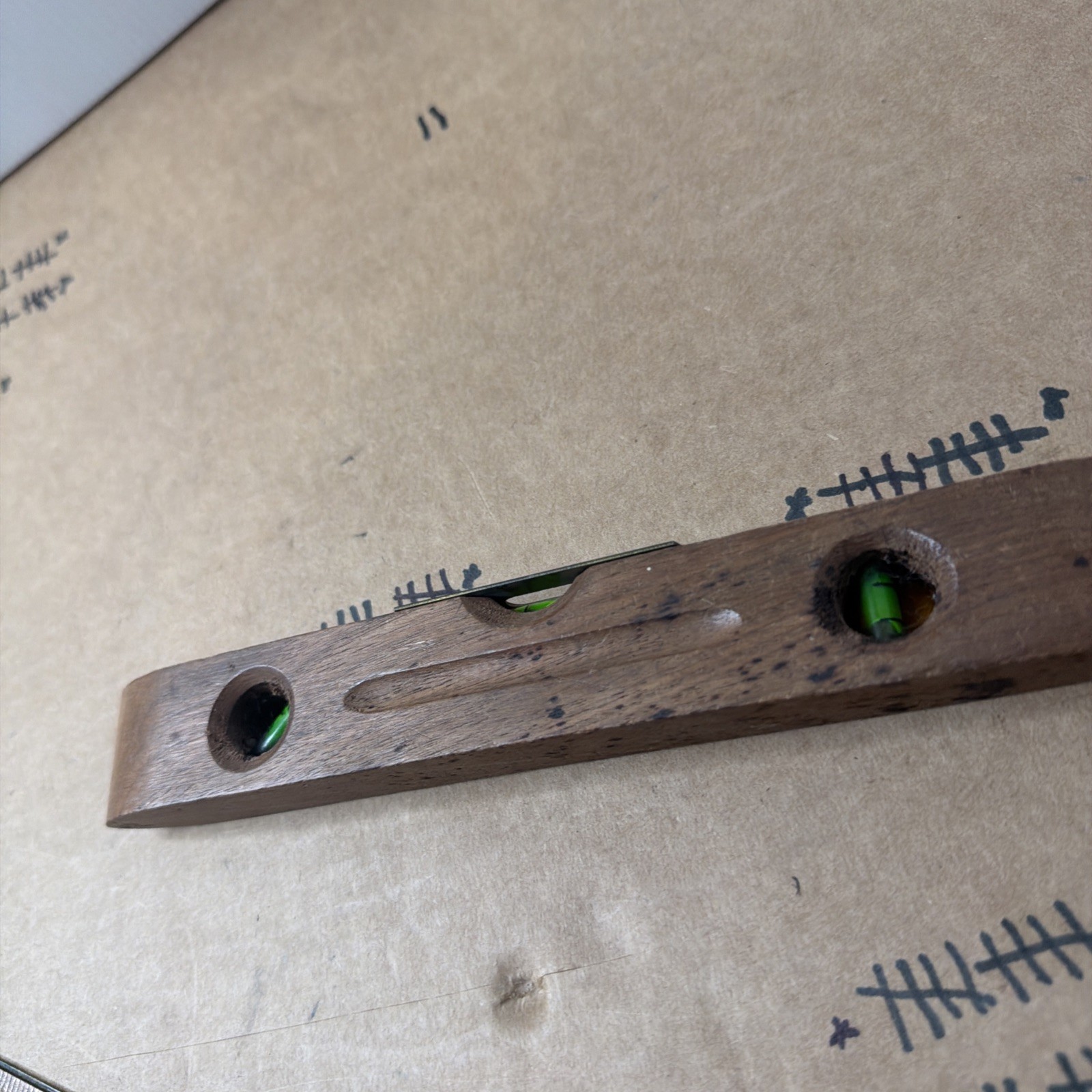 Stevens No 399 Vintage Torpedo Wood Brass Level Made In USA 8.75”