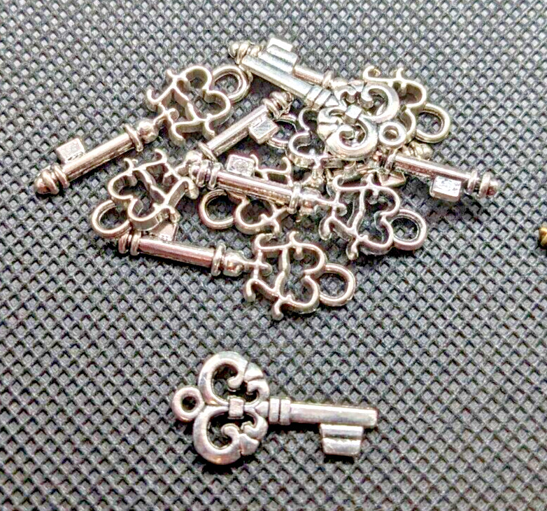 Keys Lot of 6 Bundles Multiple Design Mini Charms Smalls Findings Jewelry Supply