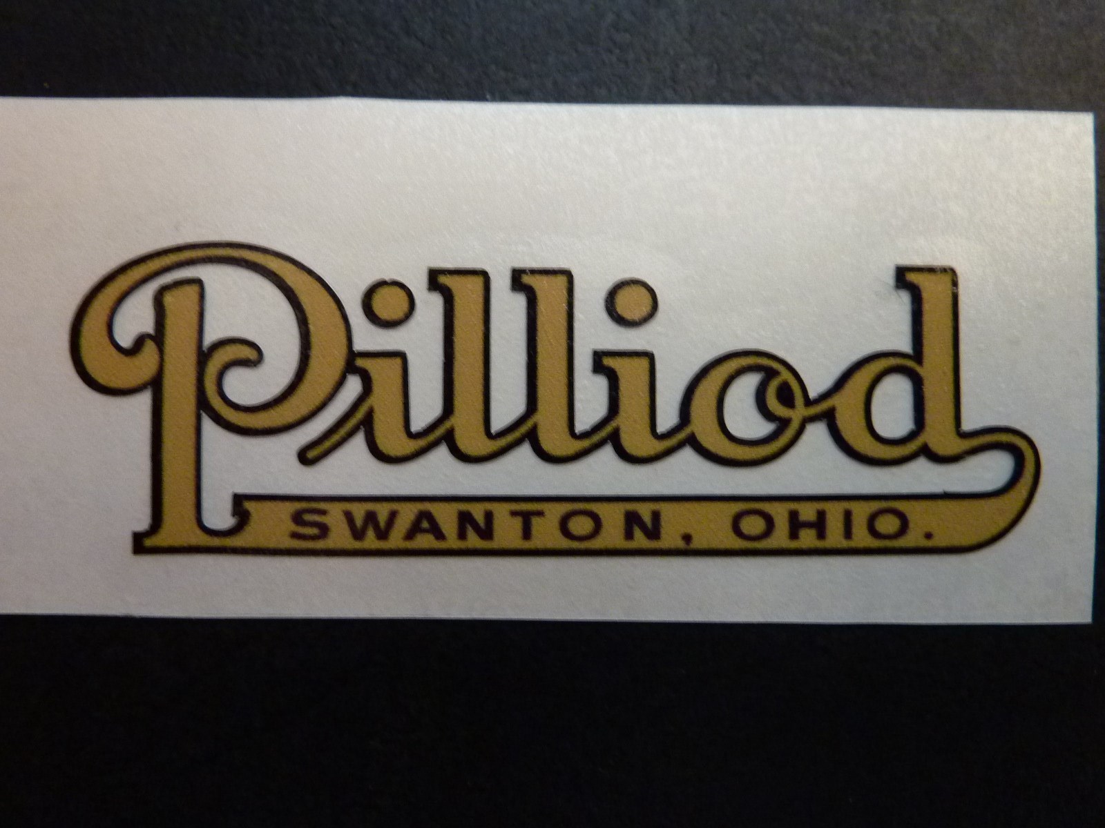“PILLIOD TOOL CHEST EMBLEM” for Vintage Machinist Chest