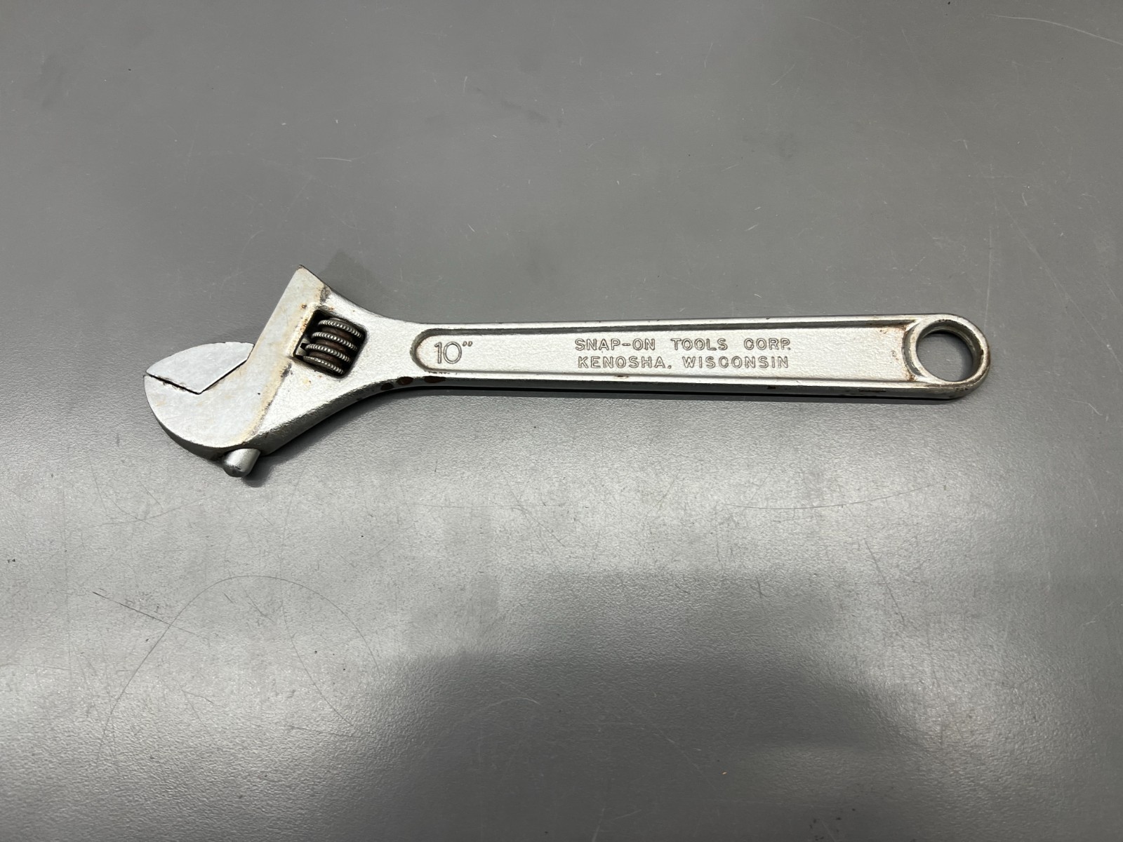 (f) SNAP ON BLUE POINT 10″ ADJUSTABLE CRESCENT WRENCH – MADE IN USA