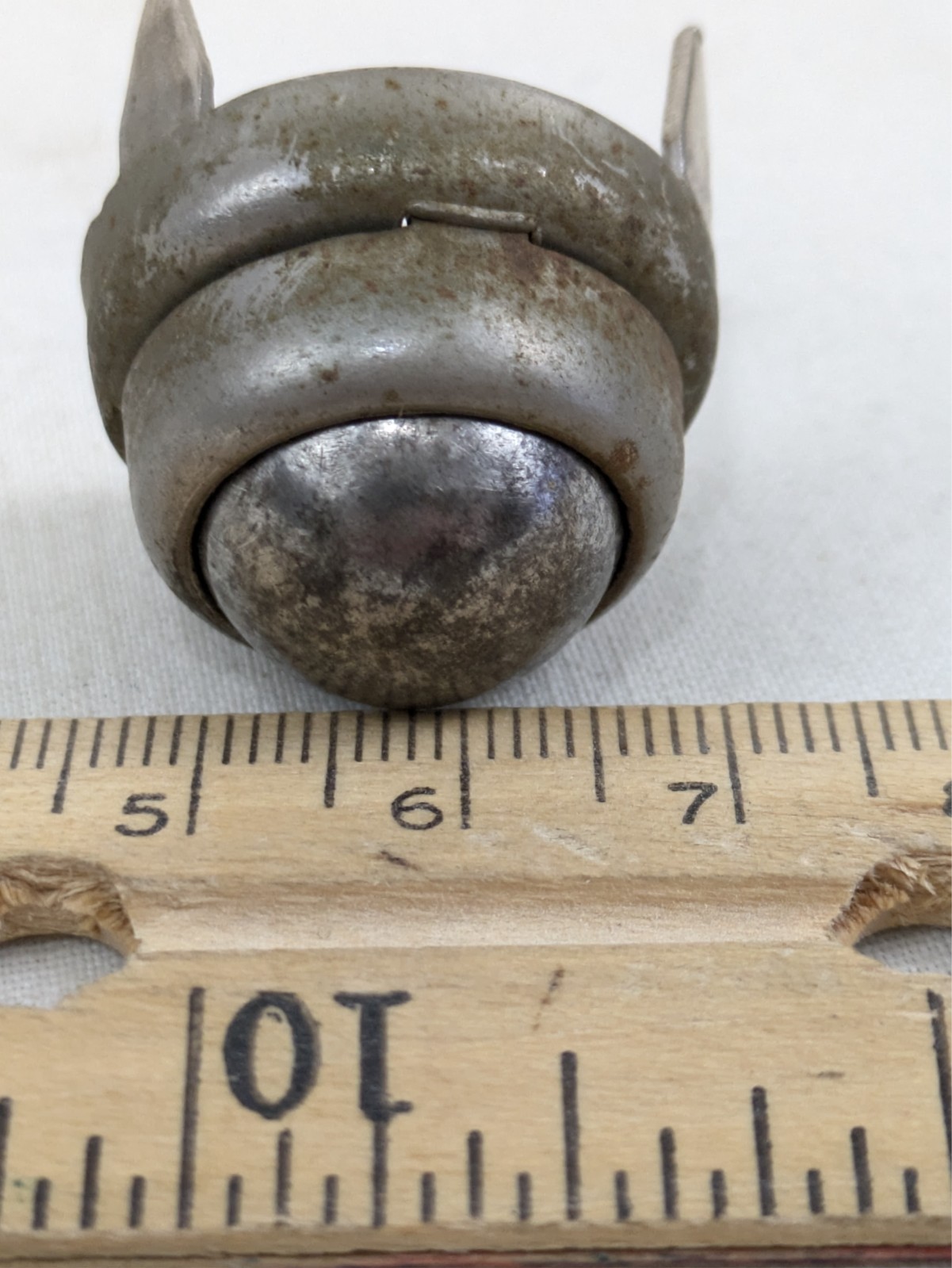 Roll-a-Weight Nail on Ball Bearing Casters Vintage Set of 4 Wood Furniture Leg