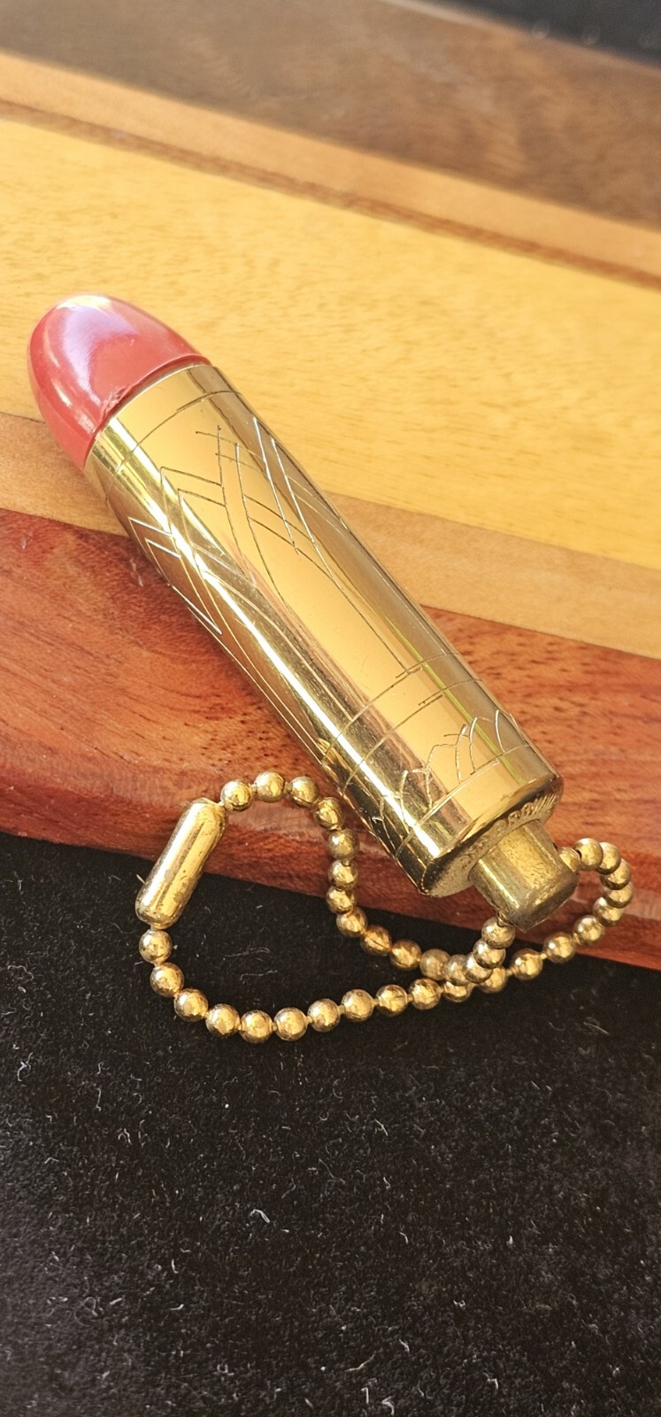 Vintage Beautiful “BROWNIE” Miniature Flashlight Keychain Engraving “Mint”