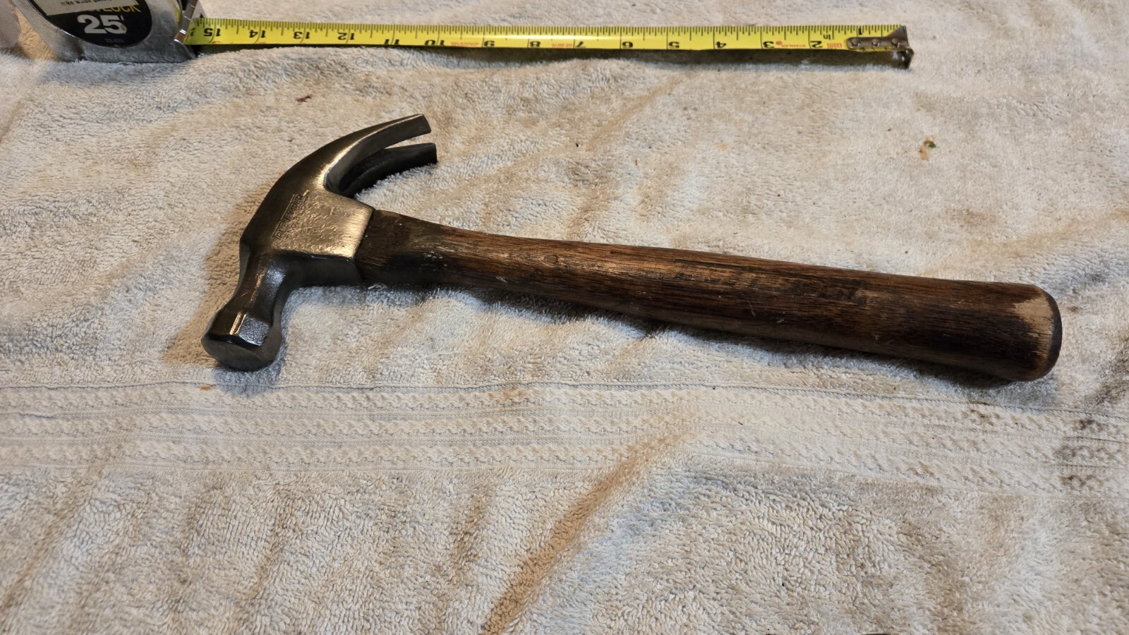 Vintage True Temper Hammer No. 216 Wood Handled