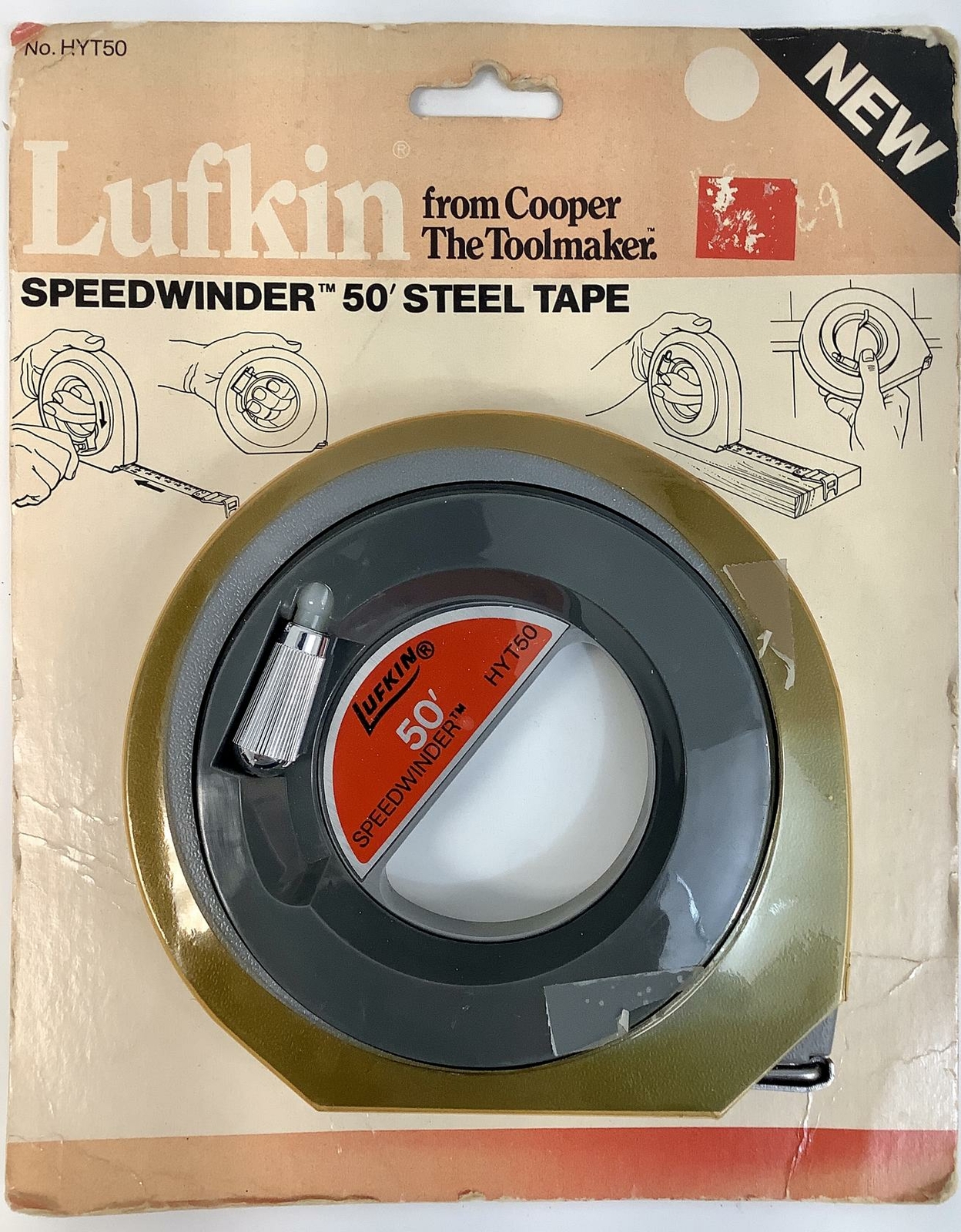 Cooper The Toolmaker Lufkin SpeedWinder 50′ Steel Tape No. HYT50/9586
